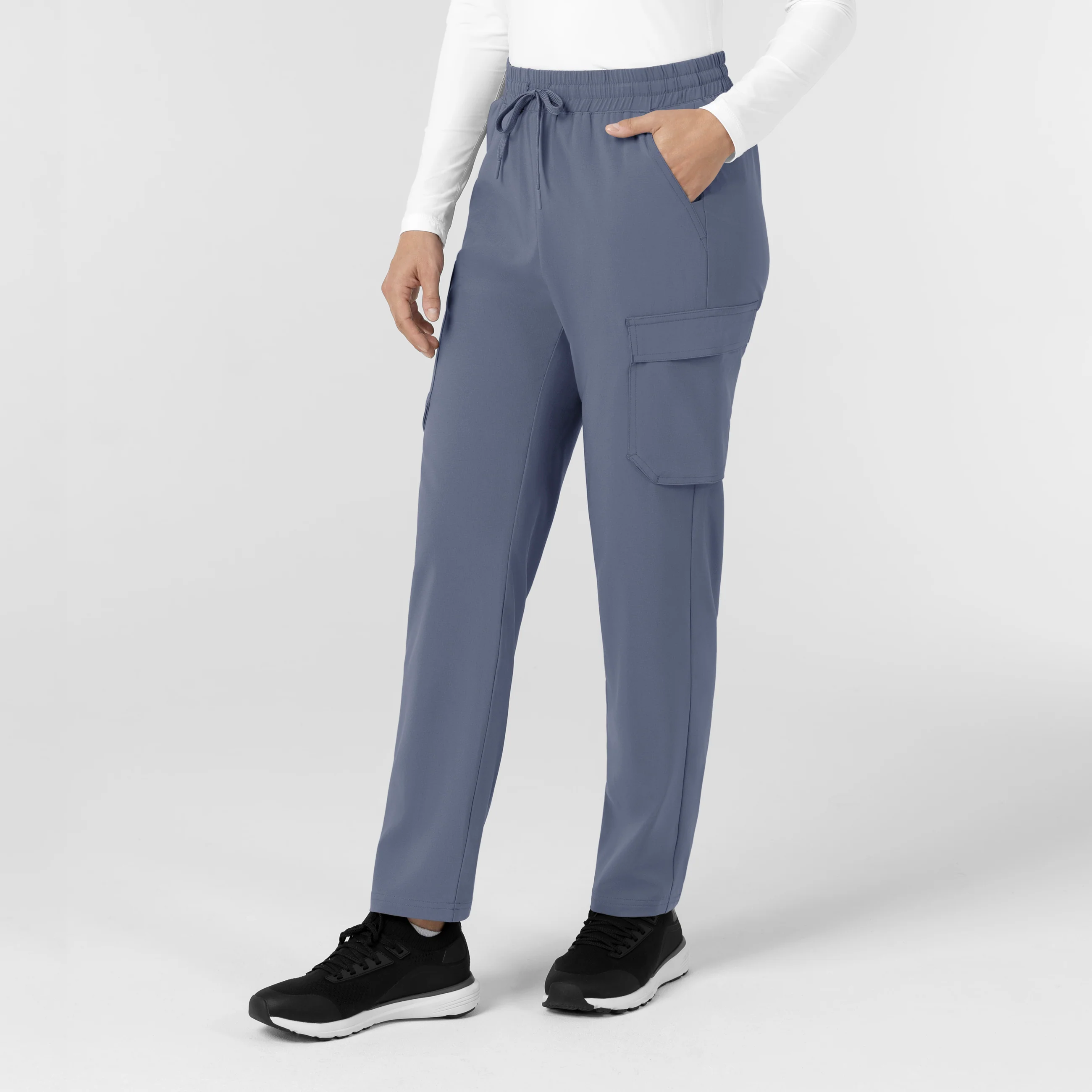 Carhartt Cross-Flex Women’s Cross-Flex High Waisted Ankle Scrub Pant - Approaching Storm - Image 3