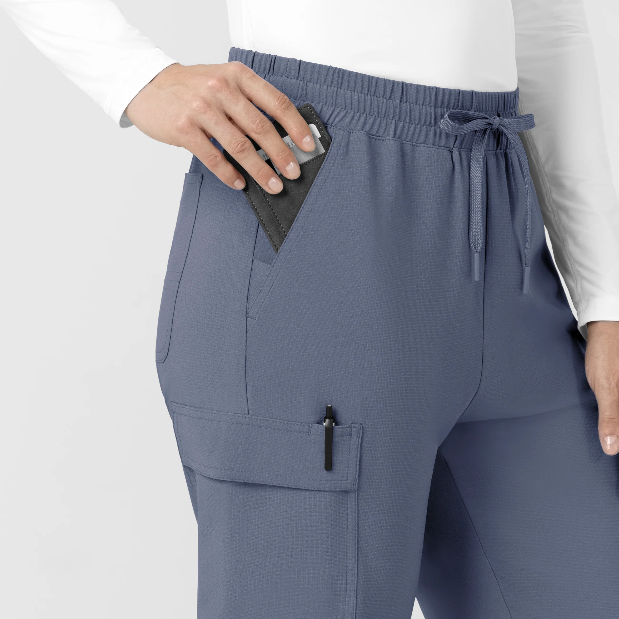 Carhartt Cross-Flex Women’s Cross-Flex High Waisted Ankle Scrub Pant - Approaching Storm - Image 5