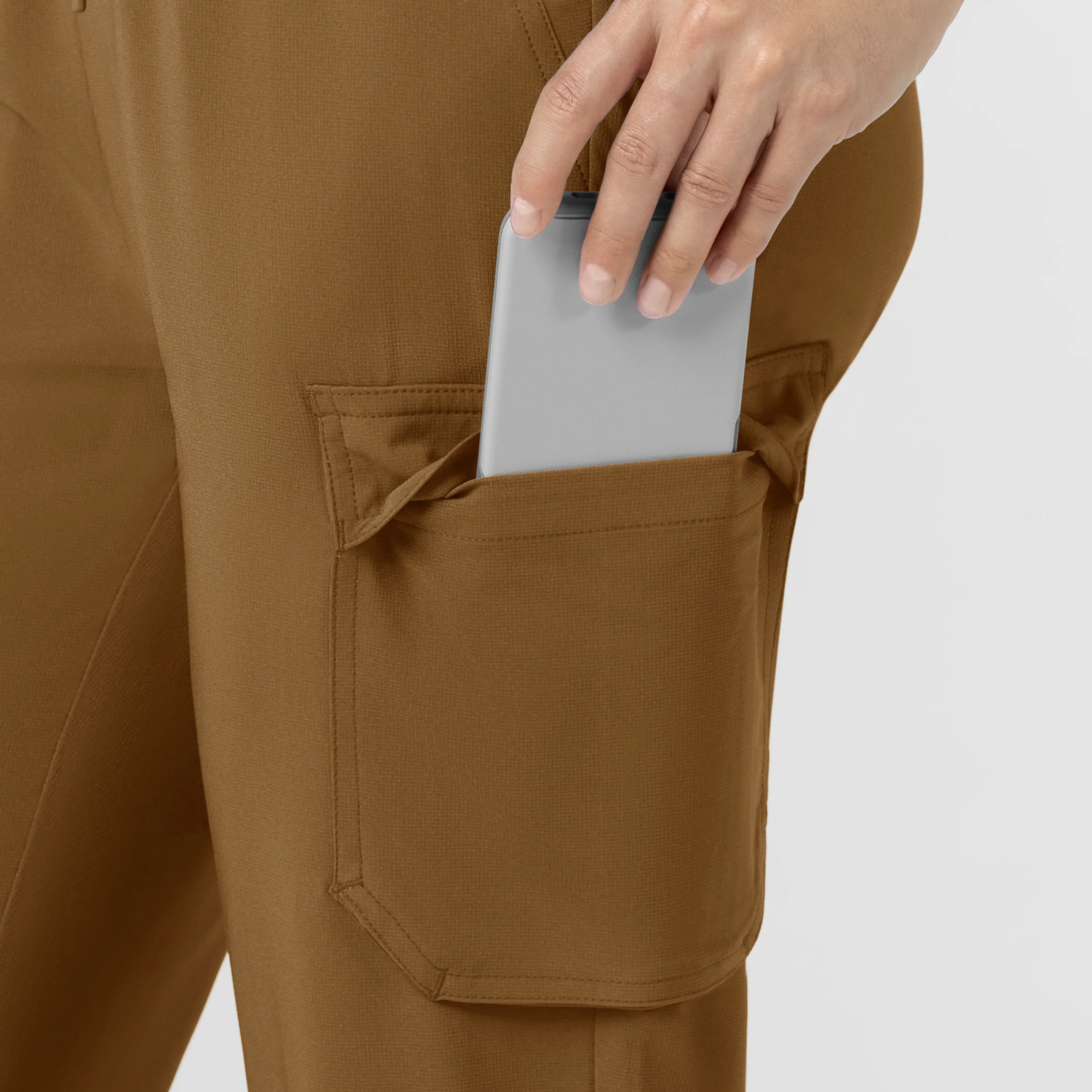 Carhartt Cross-Flex Women’s Cross-Flex High Waisted Ankle Scrub Pant - Carhartt Brown - Image 7