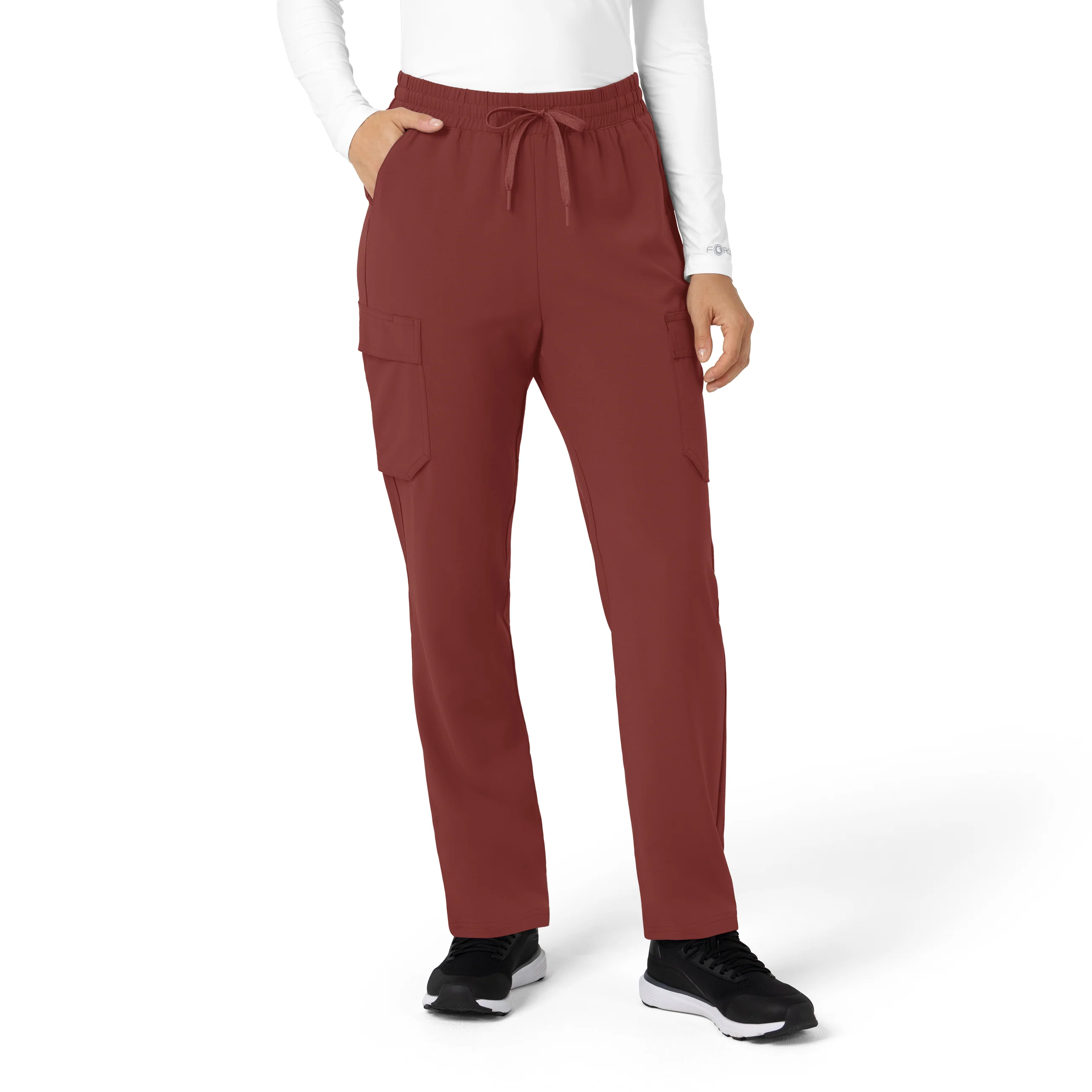 Carhartt Women’s Force Cross-Flex High Waisted Ankle Scrub Pant - Amber Terrain
