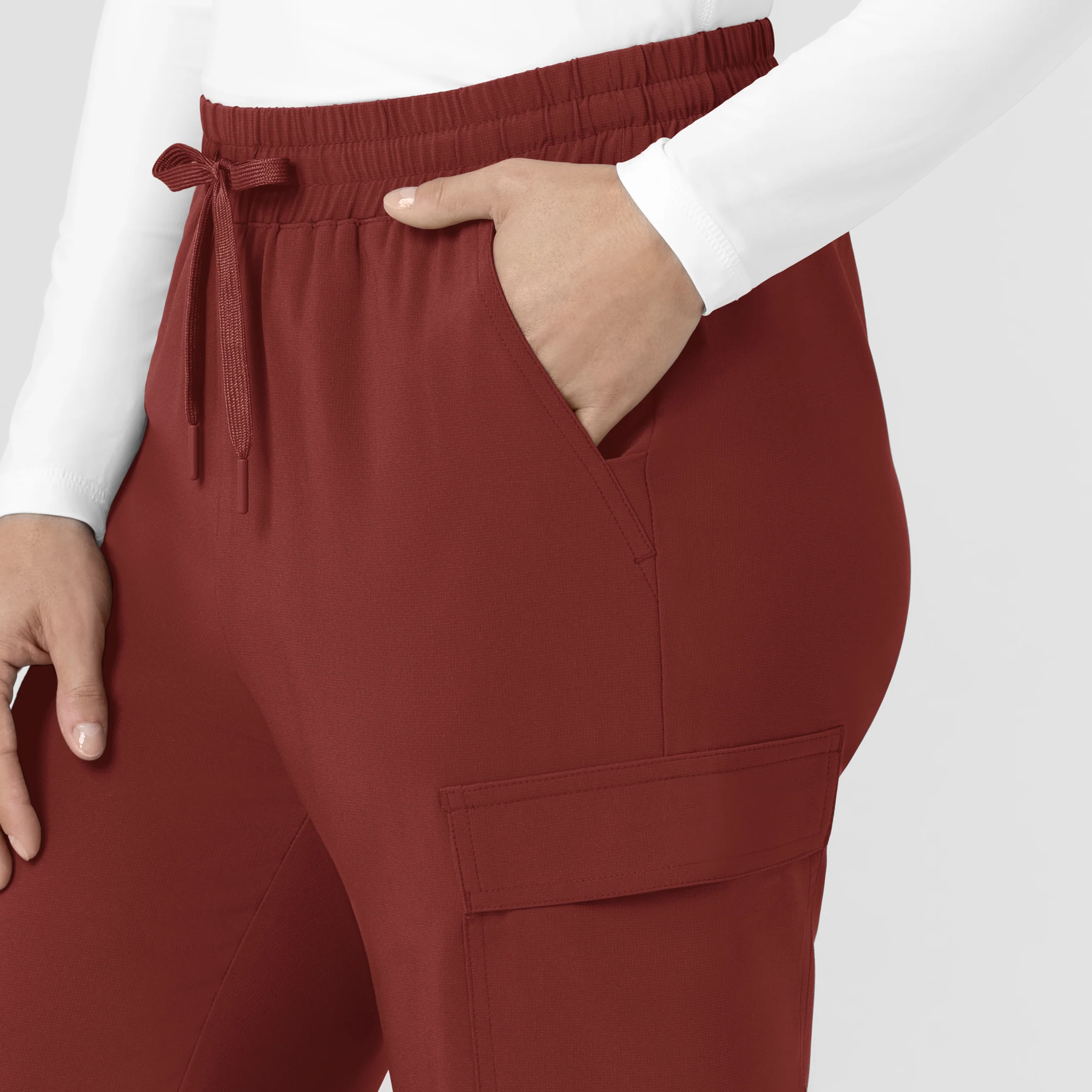 Carhartt Women’s Force Cross-Flex High Waisted Ankle Scrub Pant - Amber Terrain - Image 5