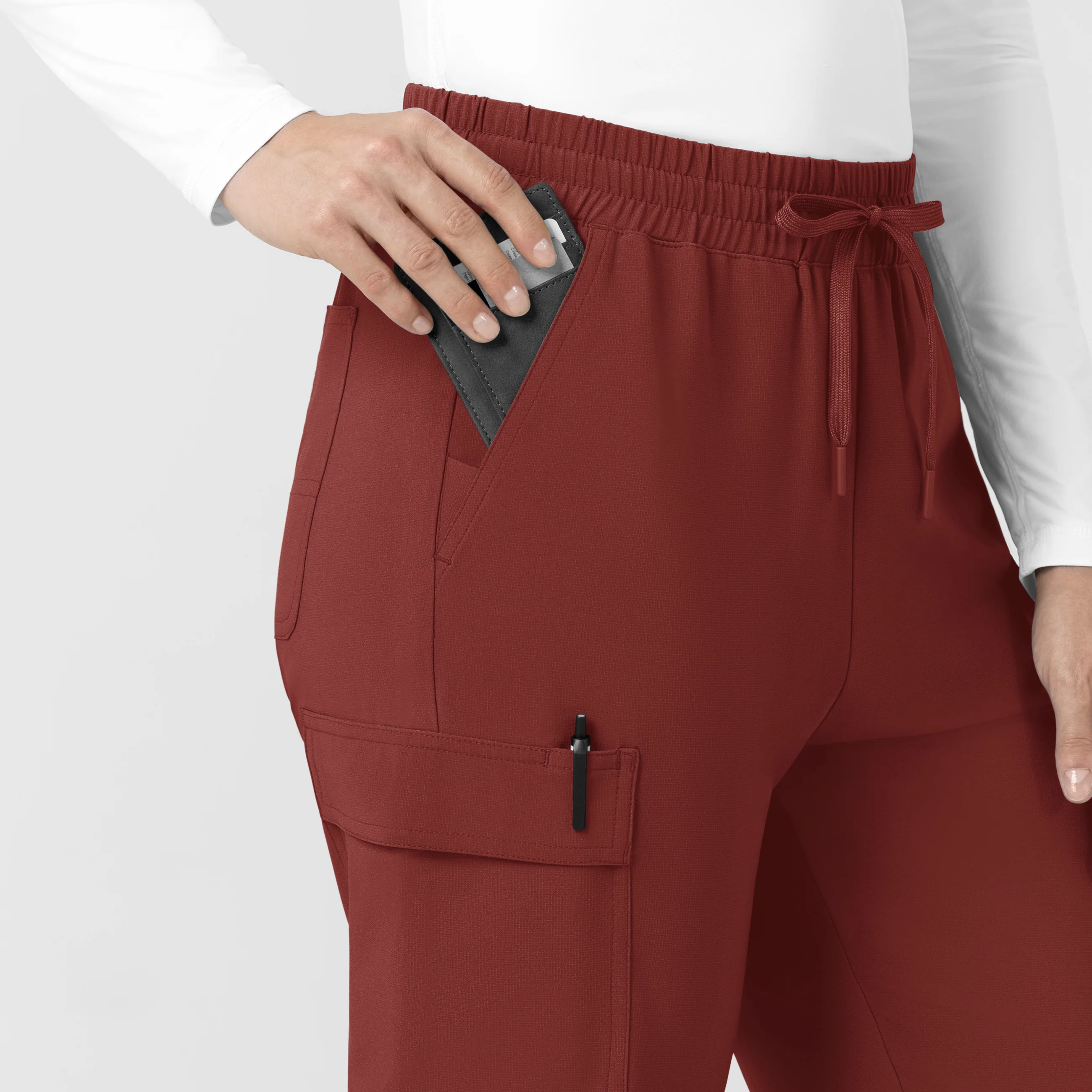 Carhartt Women’s Force Cross-Flex High Waisted Ankle Scrub Pant - Amber Terrain - Image 6