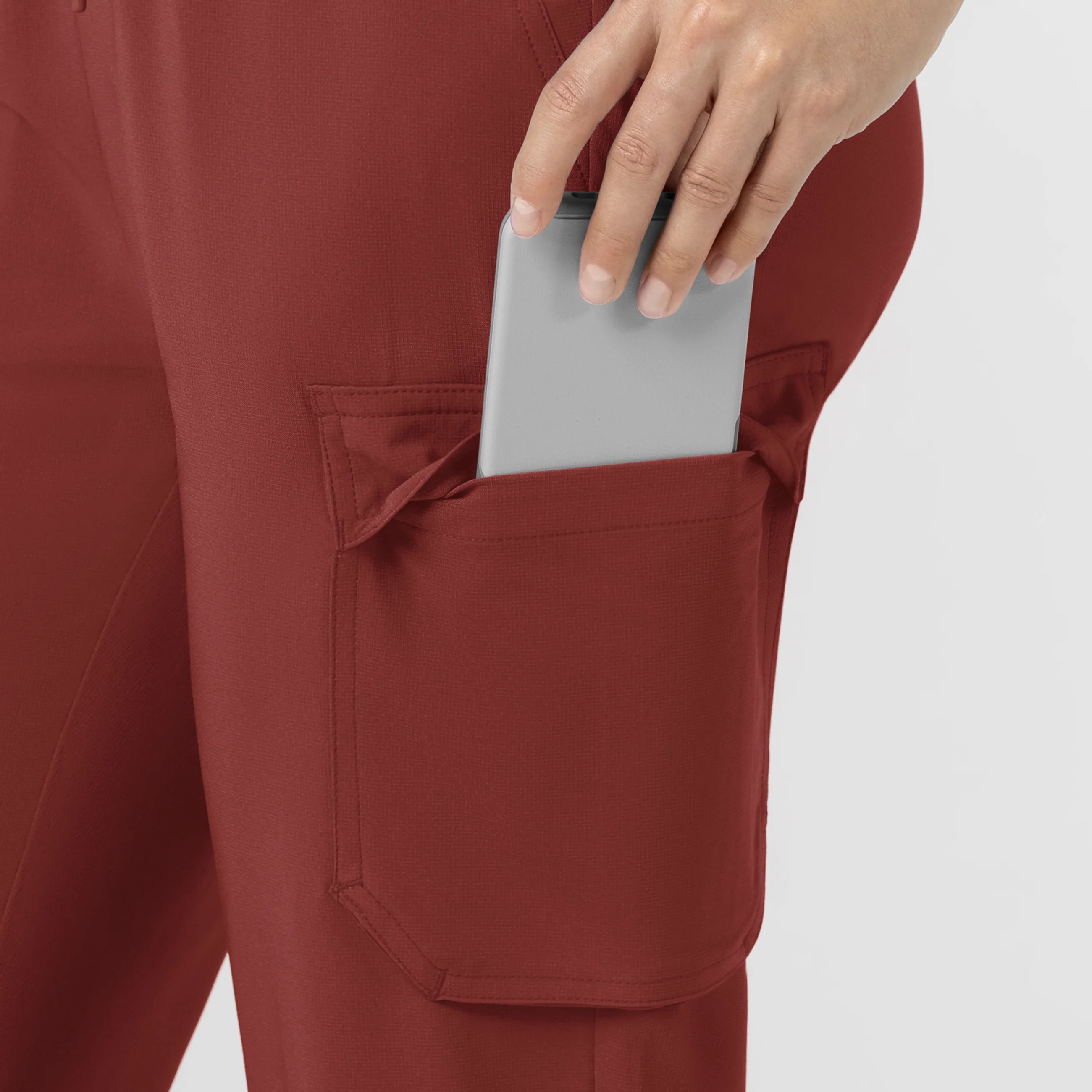 Carhartt Women’s Force Cross-Flex High Waisted Ankle Scrub Pant - Amber Terrain - Image 7