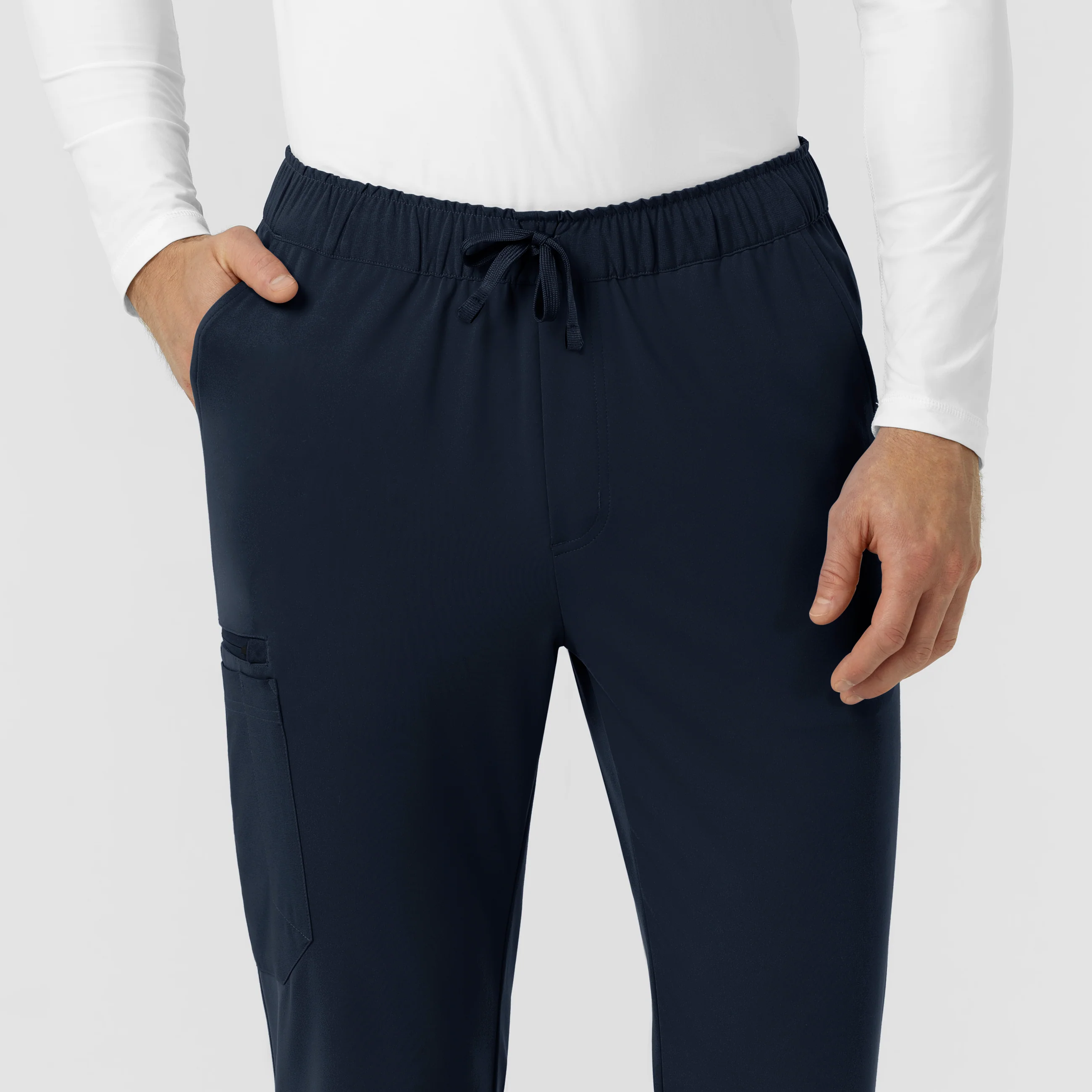 Carhartt Force Cross-Flex Knit Men's Straight Leg Tapered Scrub Pant - Navy - Image 7