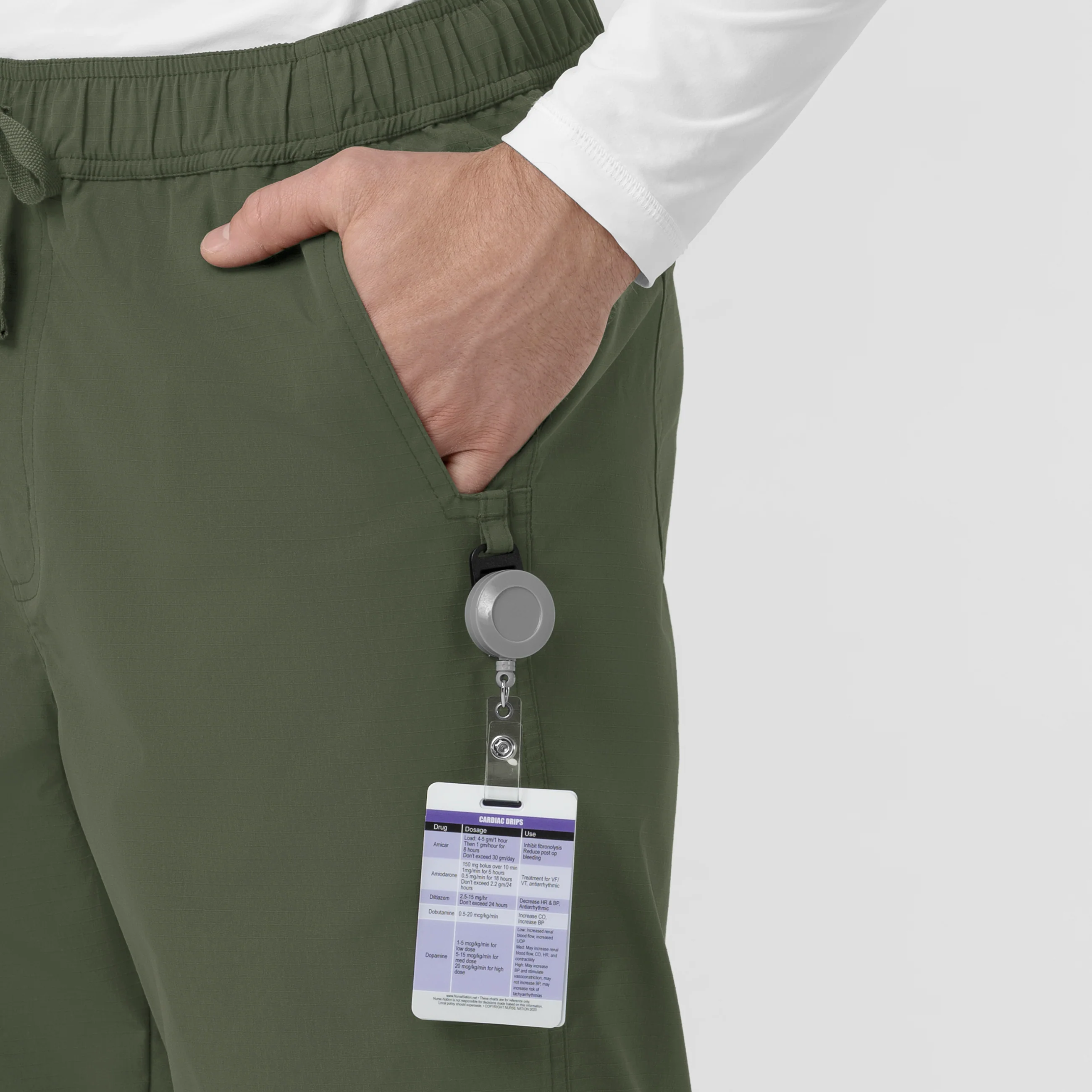 Carhartt Rugged Flex FLD Men's Ripstop Straight Leg Cargo Scrub Pant - Olive - Image 6