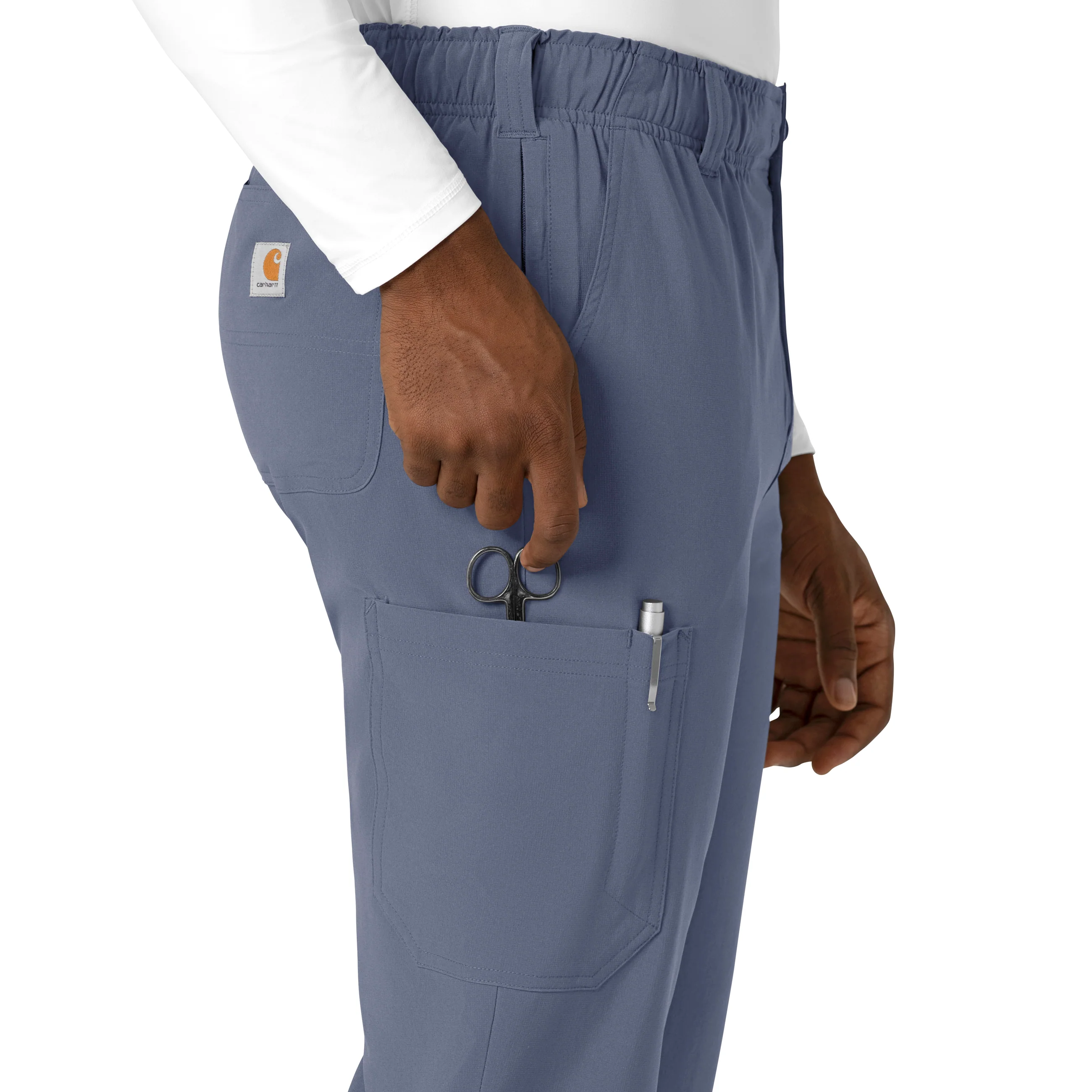 Carhartt Cross-Flex Men's Straight Leg Scrub Pant - Approaching Storm - Image 6