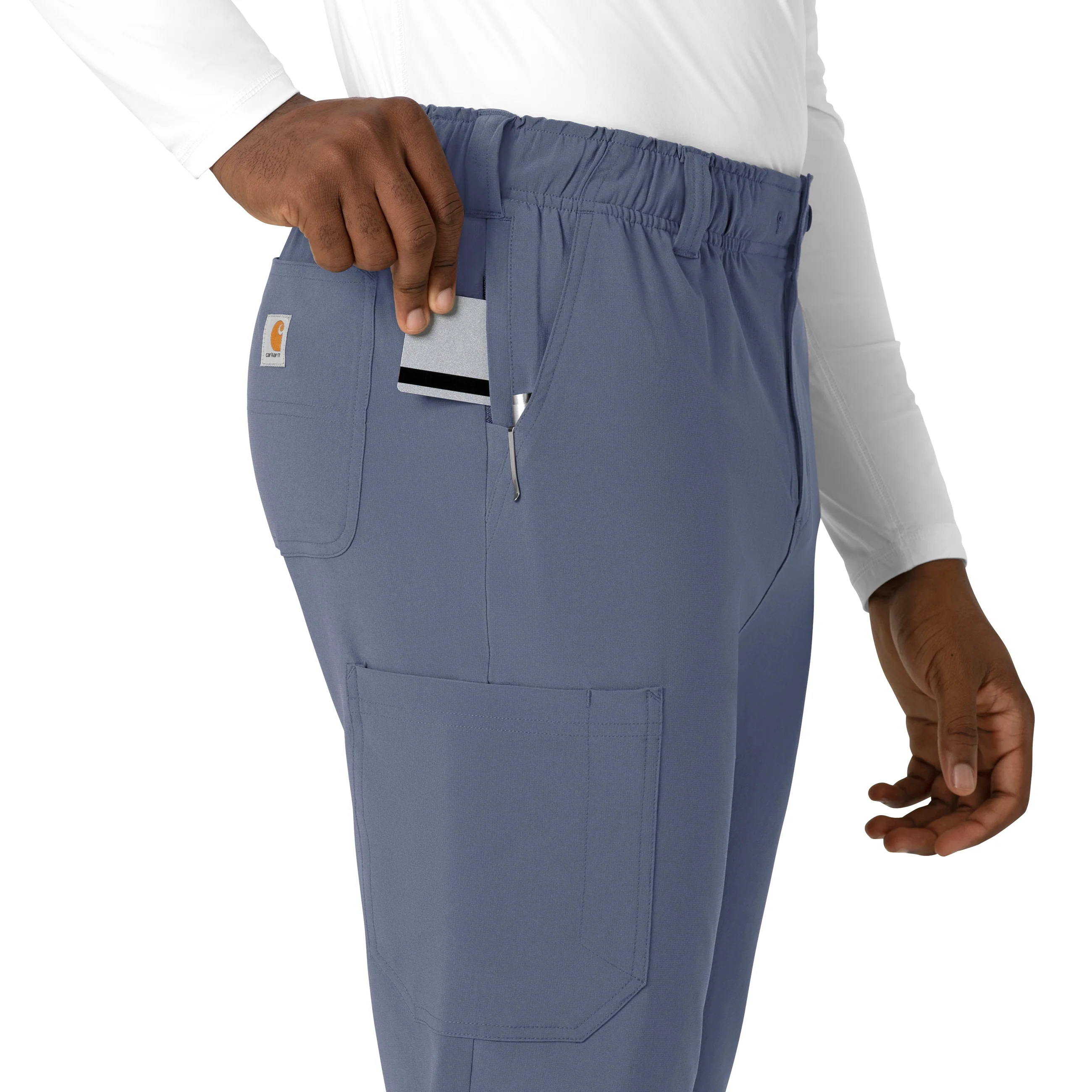 Carhartt Cross-Flex Men's Straight Leg Scrub Pant - Approaching Storm - Image 8