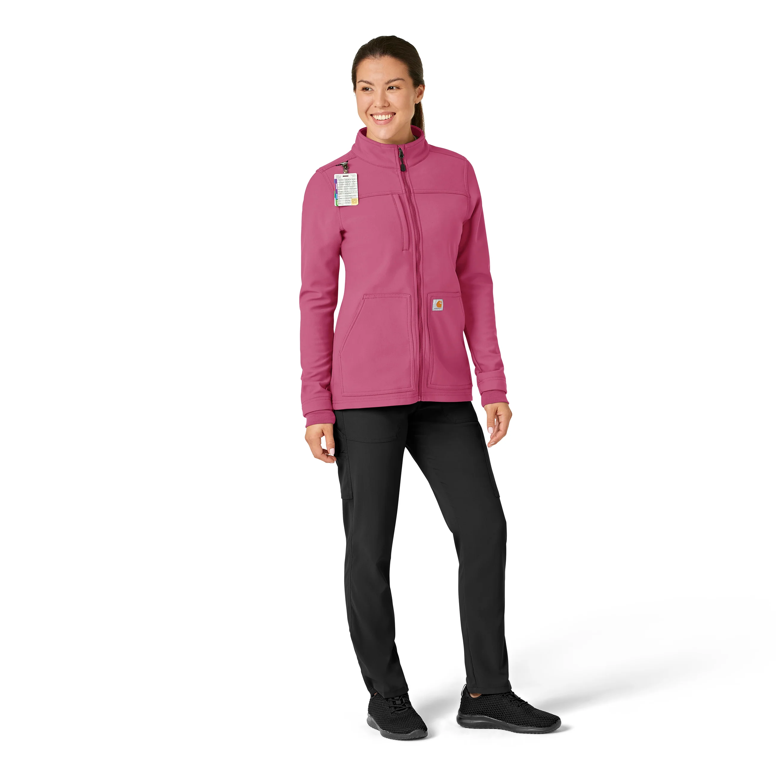 Carhartt Rugged Flex Women's Bonded Fleece Jacket - Electric Fuschia - Image 3