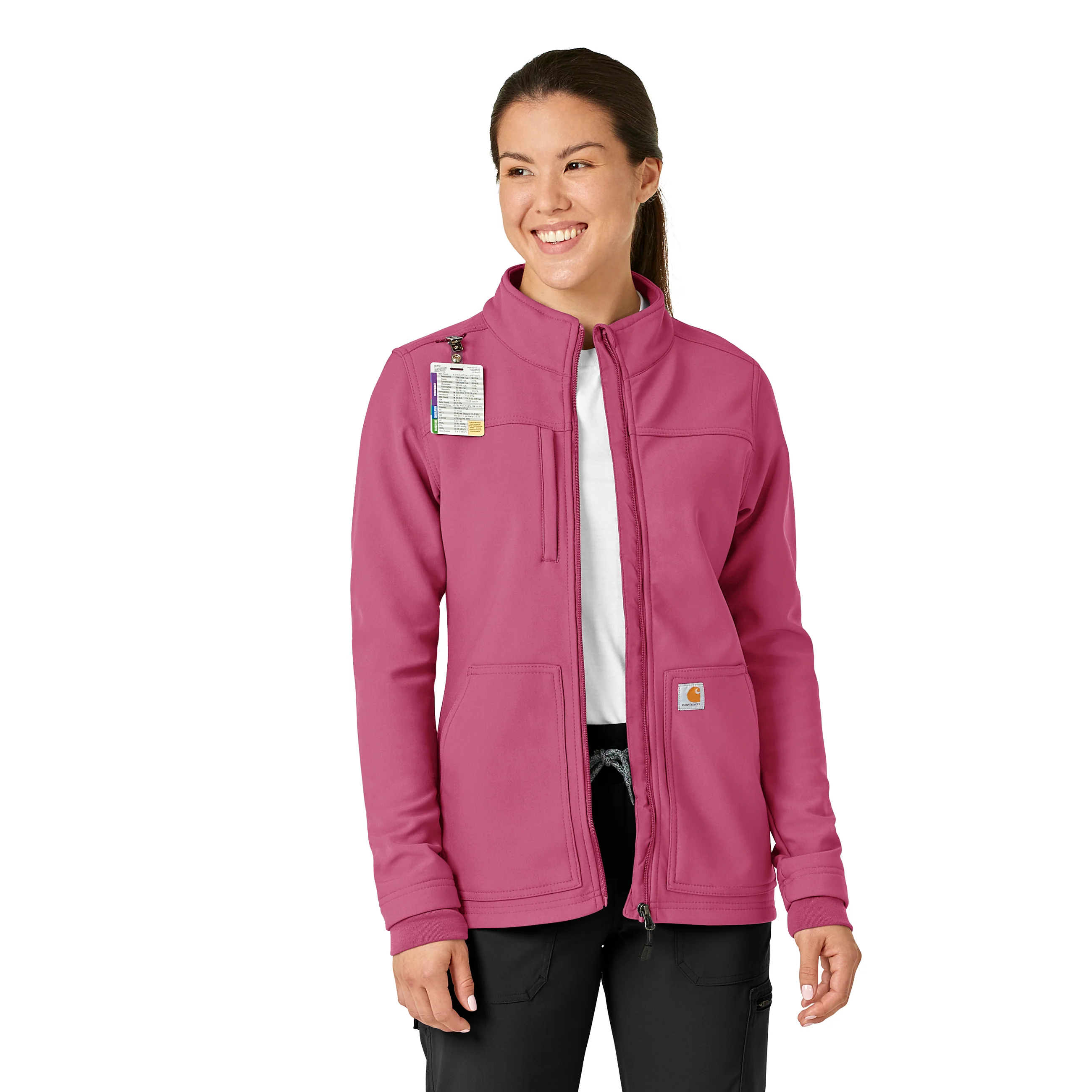 Carhartt Rugged Flex Women's Bonded Fleece Jacket - Electric Fuschia - Image 4