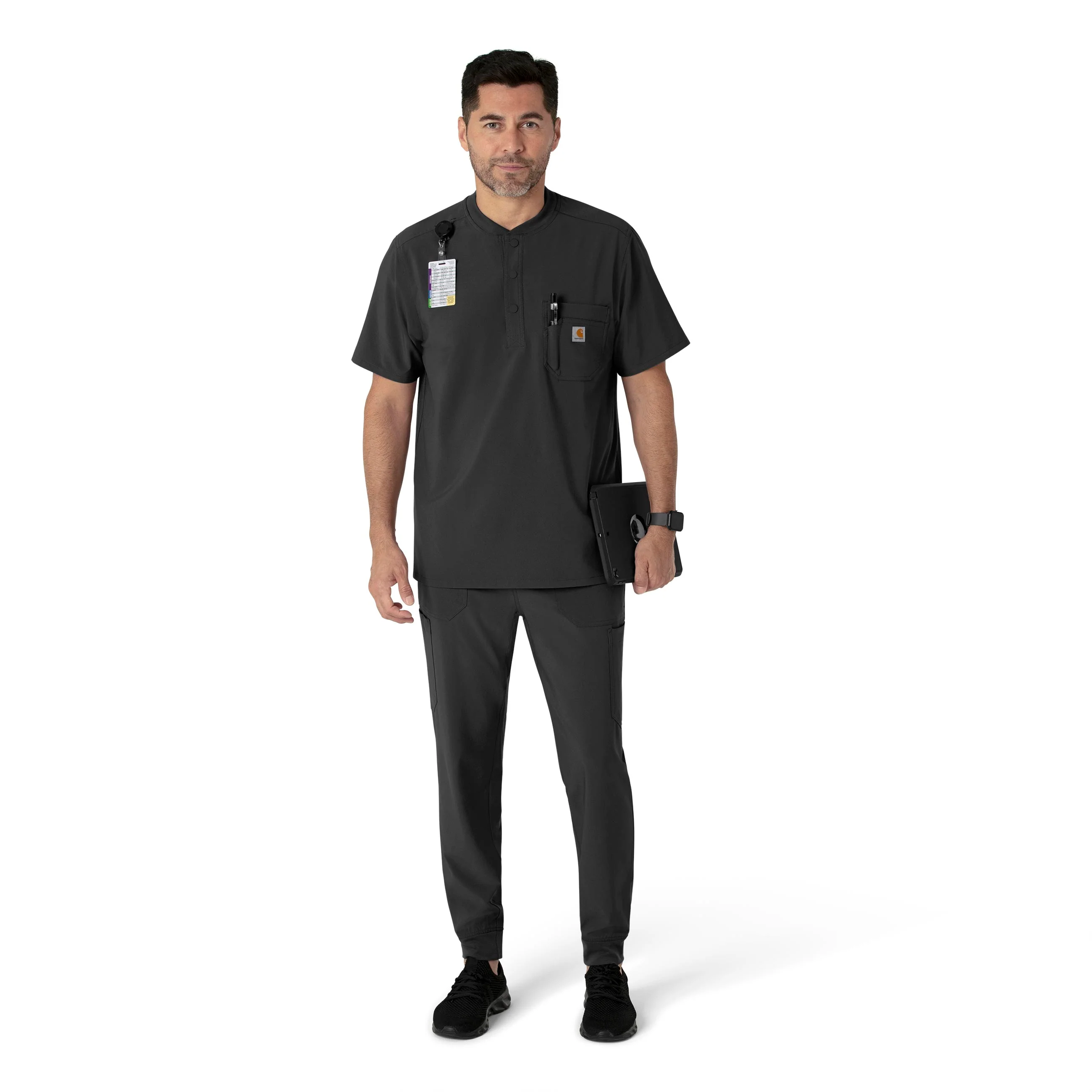 Carhartt Force Cross-Flex Men's Jogger Scrub Pant - Black - Image 3