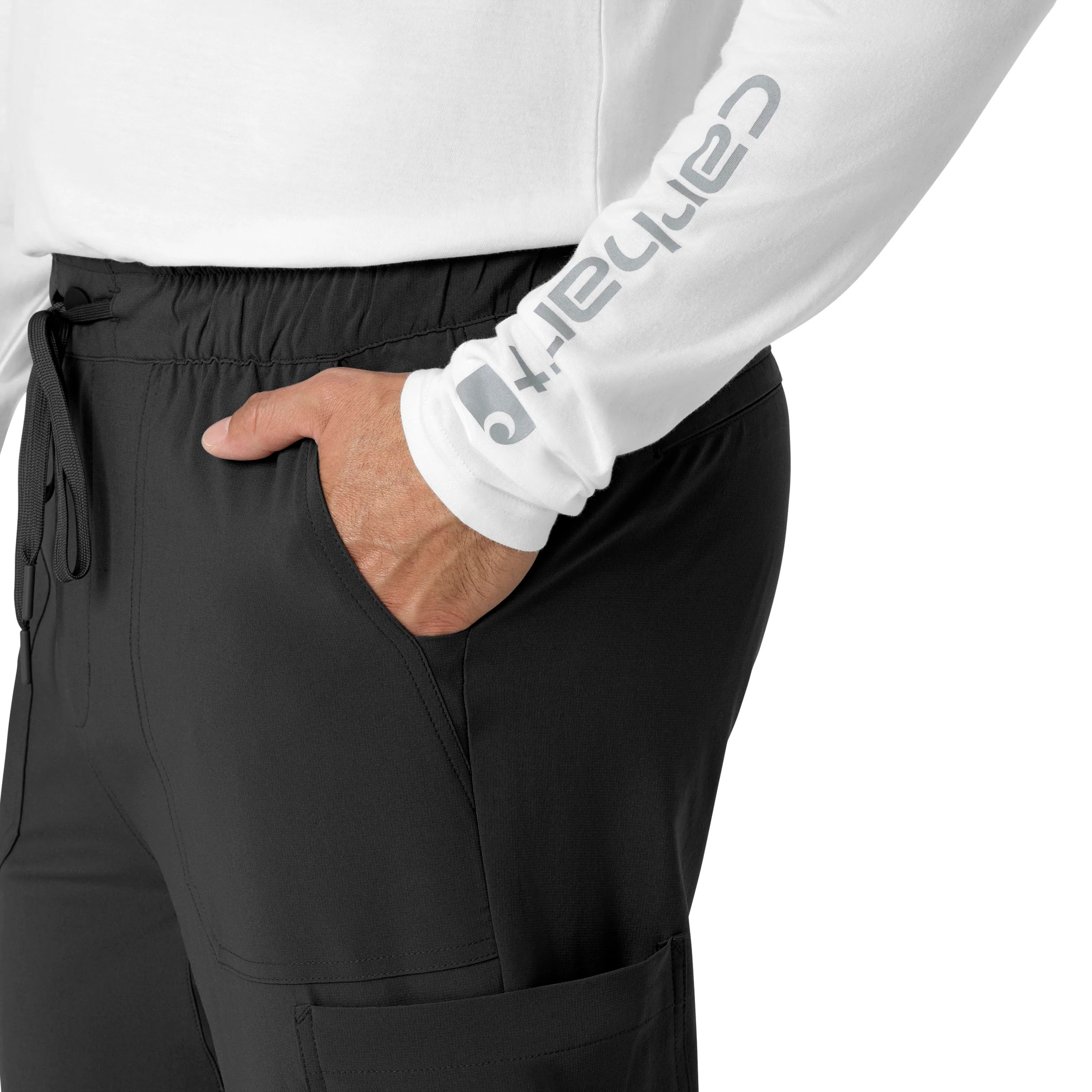 Carhartt Force Cross-Flex Men's Jogger Scrub Pant - Black - Image 6