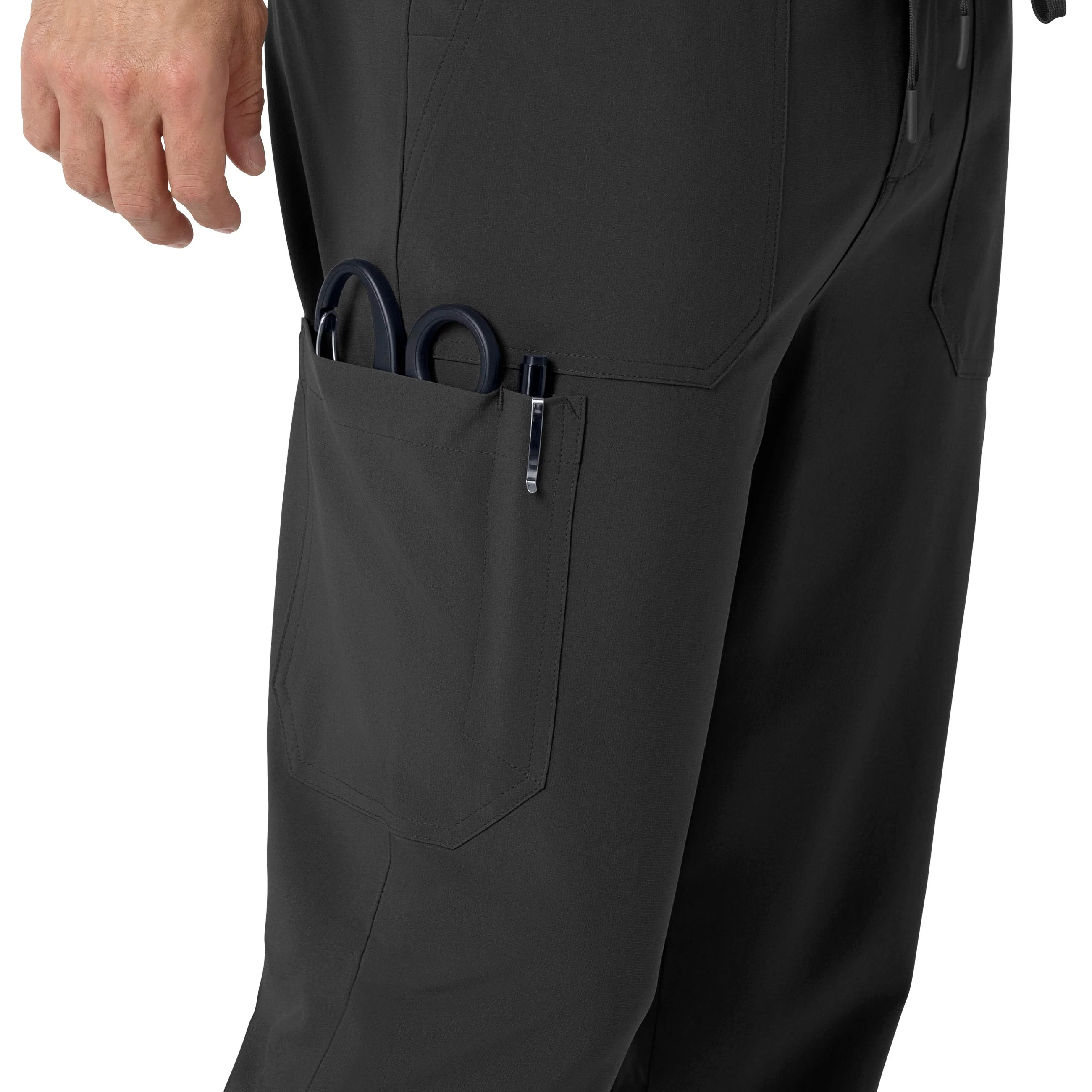 Carhartt Force Cross-Flex Men's Jogger Scrub Pant - Black - Image 7