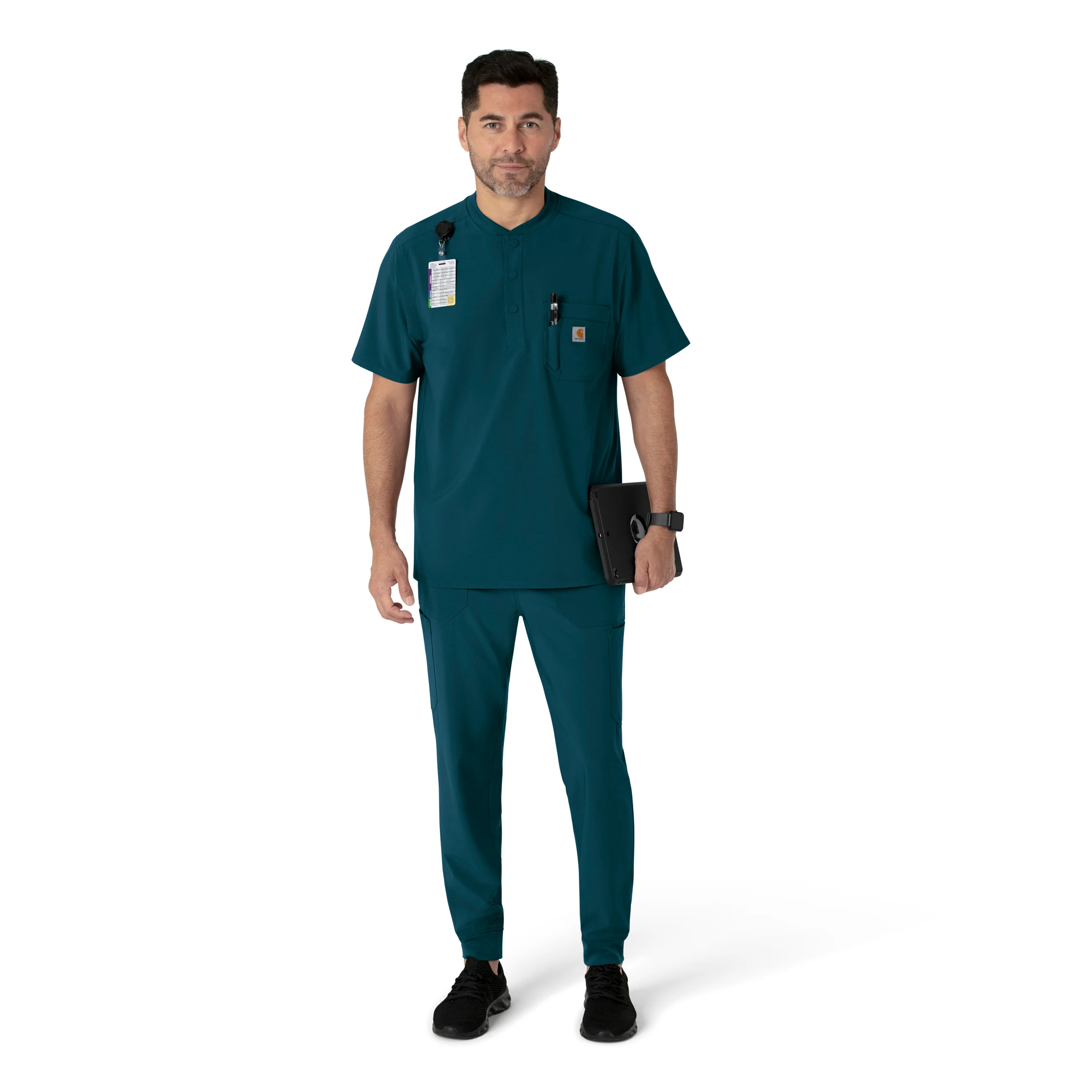 Carhartt Force Cross-Flex Men's Jogger Scrub Pant - Caribbean - Image 3