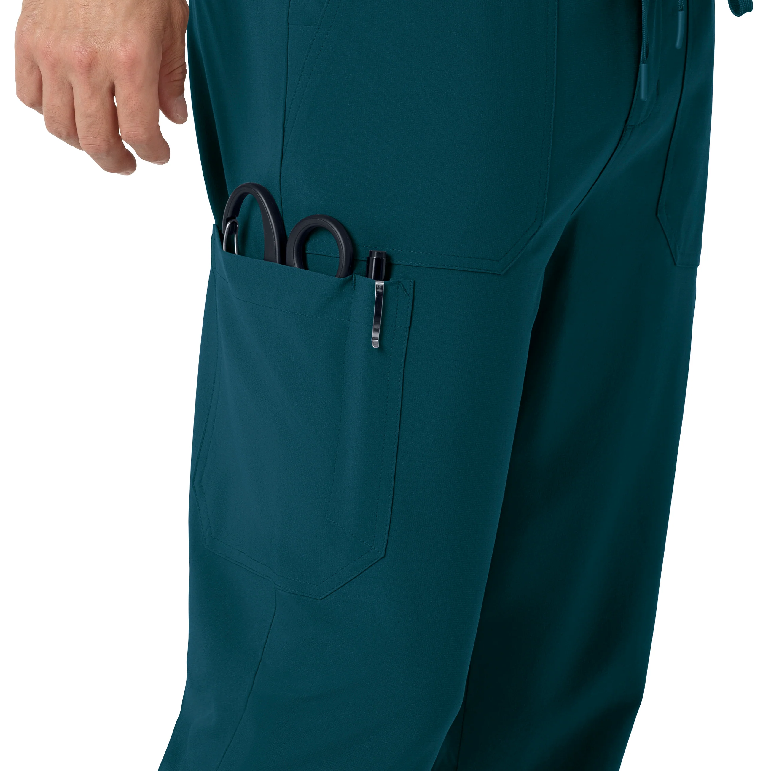 Carhartt Force Cross-Flex Men's Jogger Scrub Pant - Caribbean - Image 7