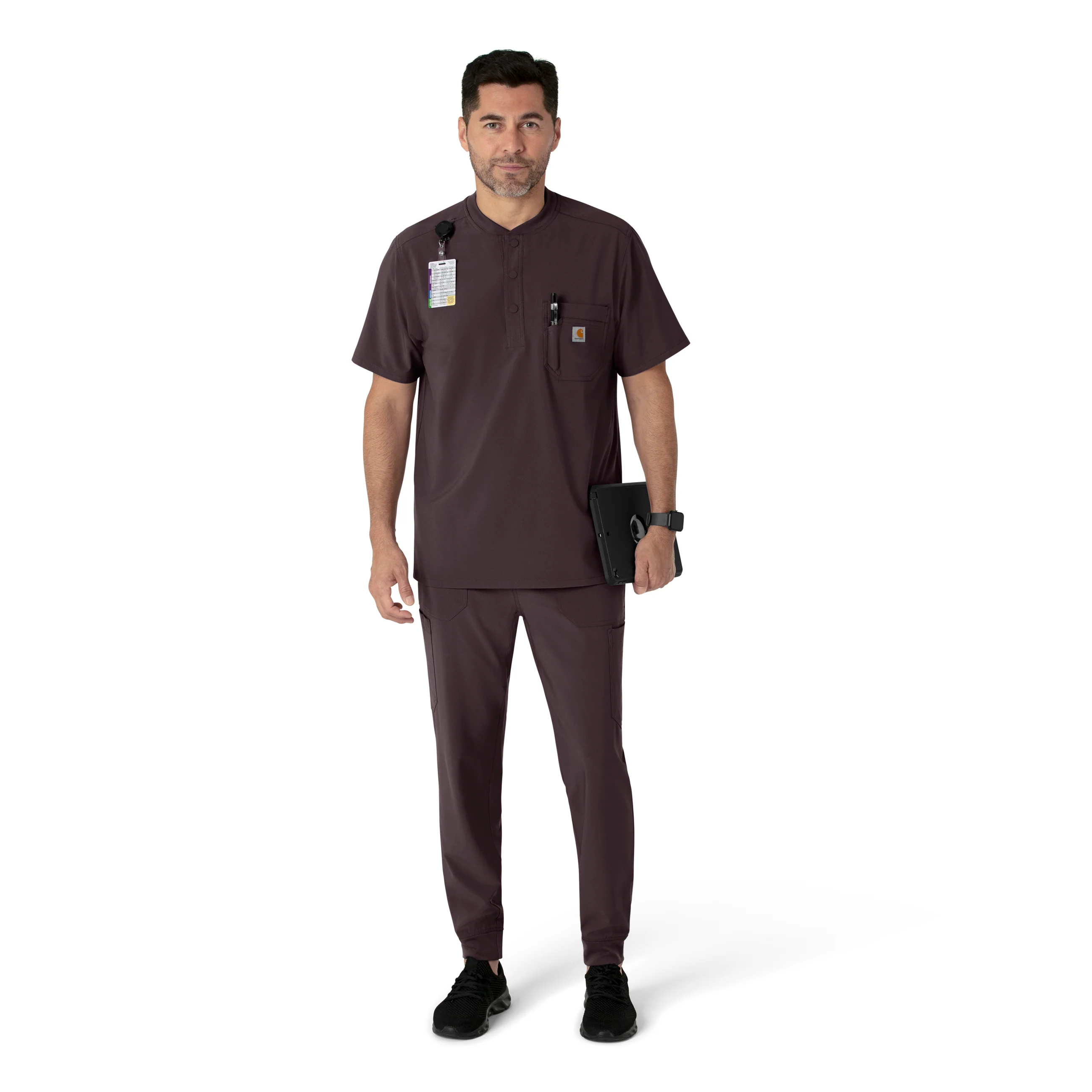 Carhartt Force Cross-Flex Men's Jogger Scrub Pant - Dark Sepia - Image 3