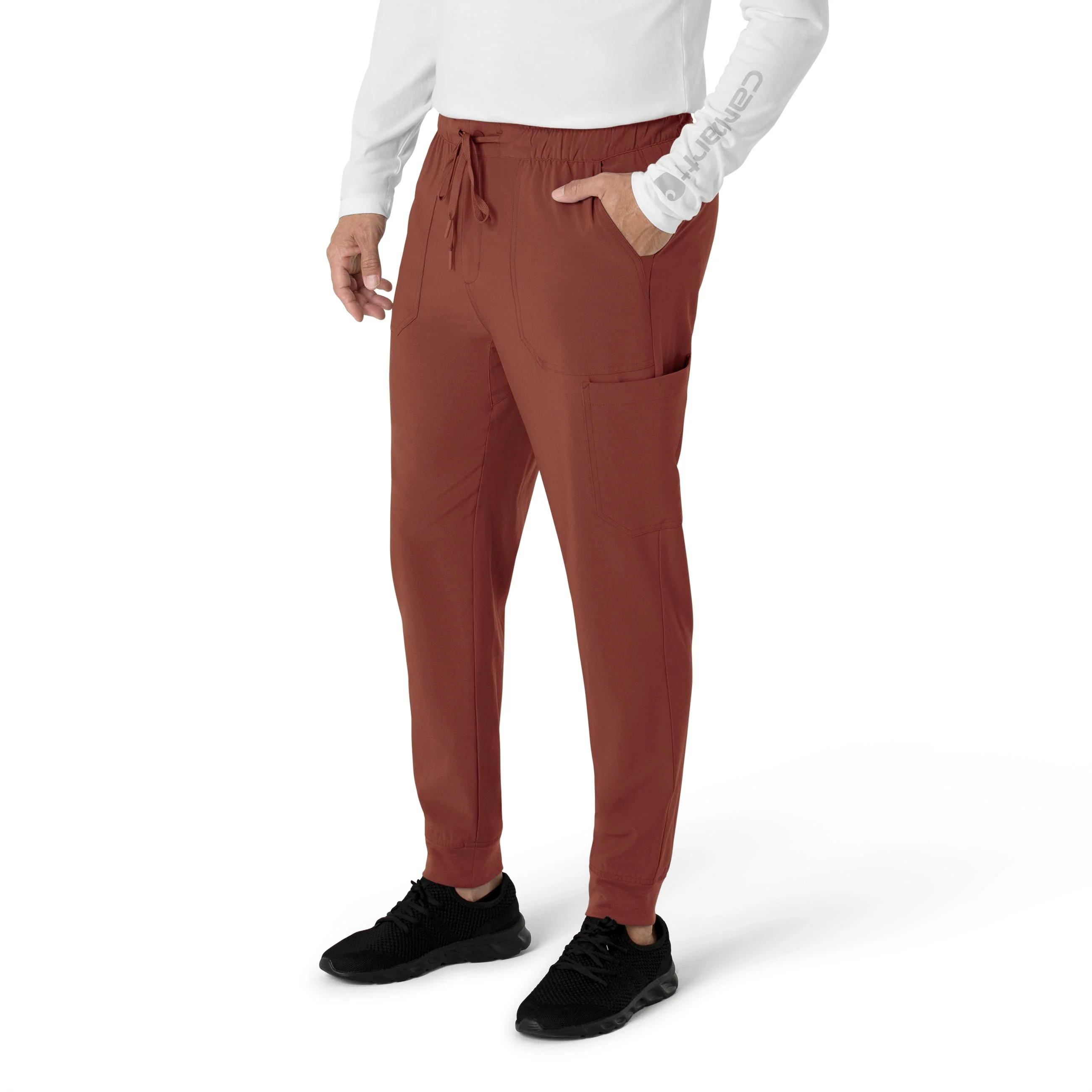 Carhartt Force Cross-Flex Men's Jogger Scrub Pant - Sable - Image 4