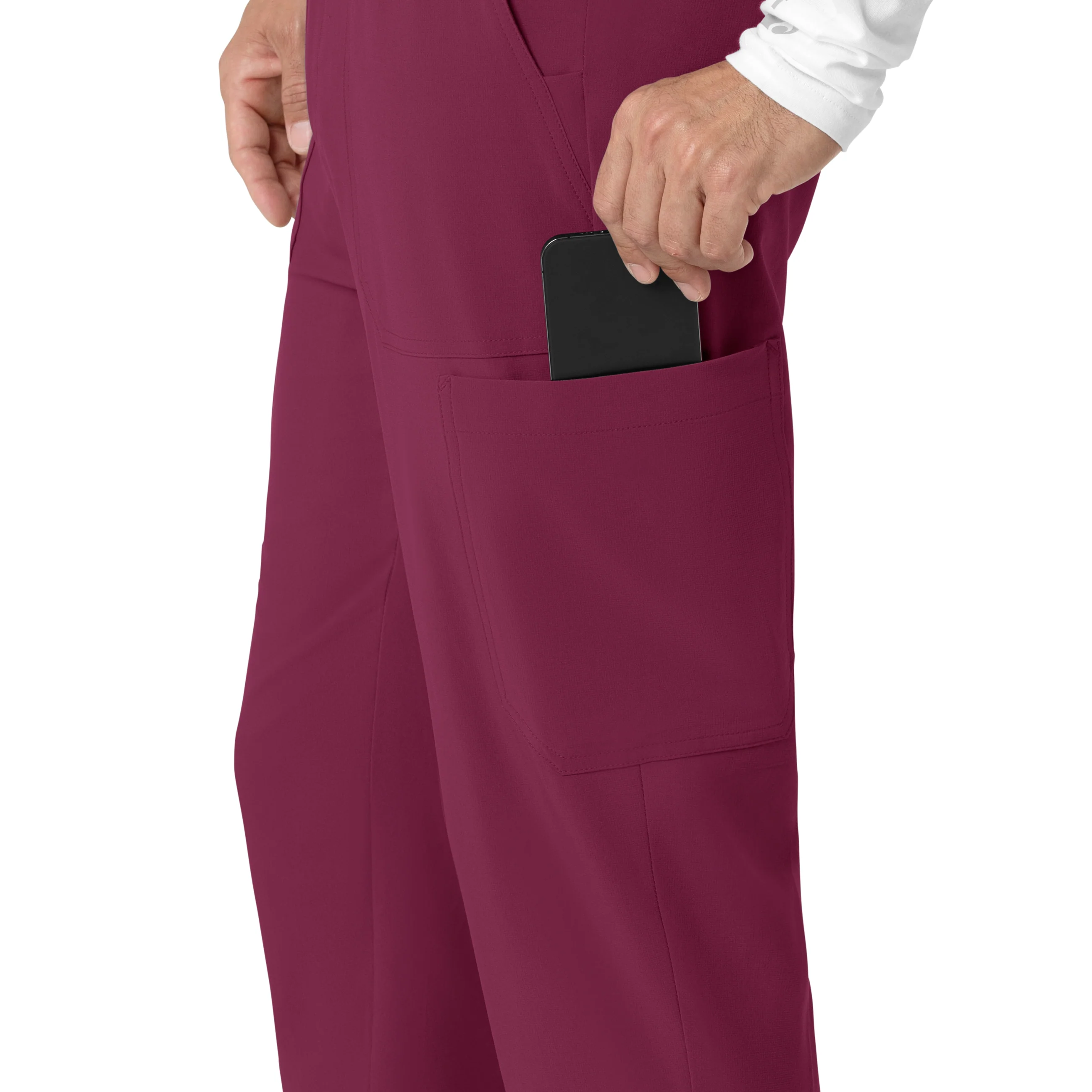Carhartt Force Cross-Flex Men's Jogger Scrub Pant - Wine - Image 8