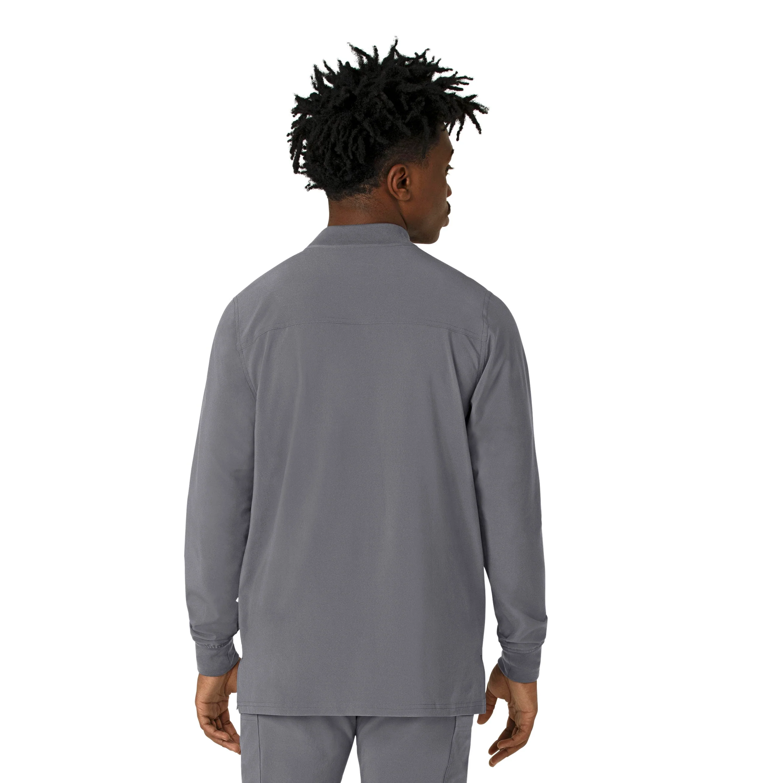 Carhartt Force Cross-Flex Men's Shirt Jacket - Pewter - Image 2