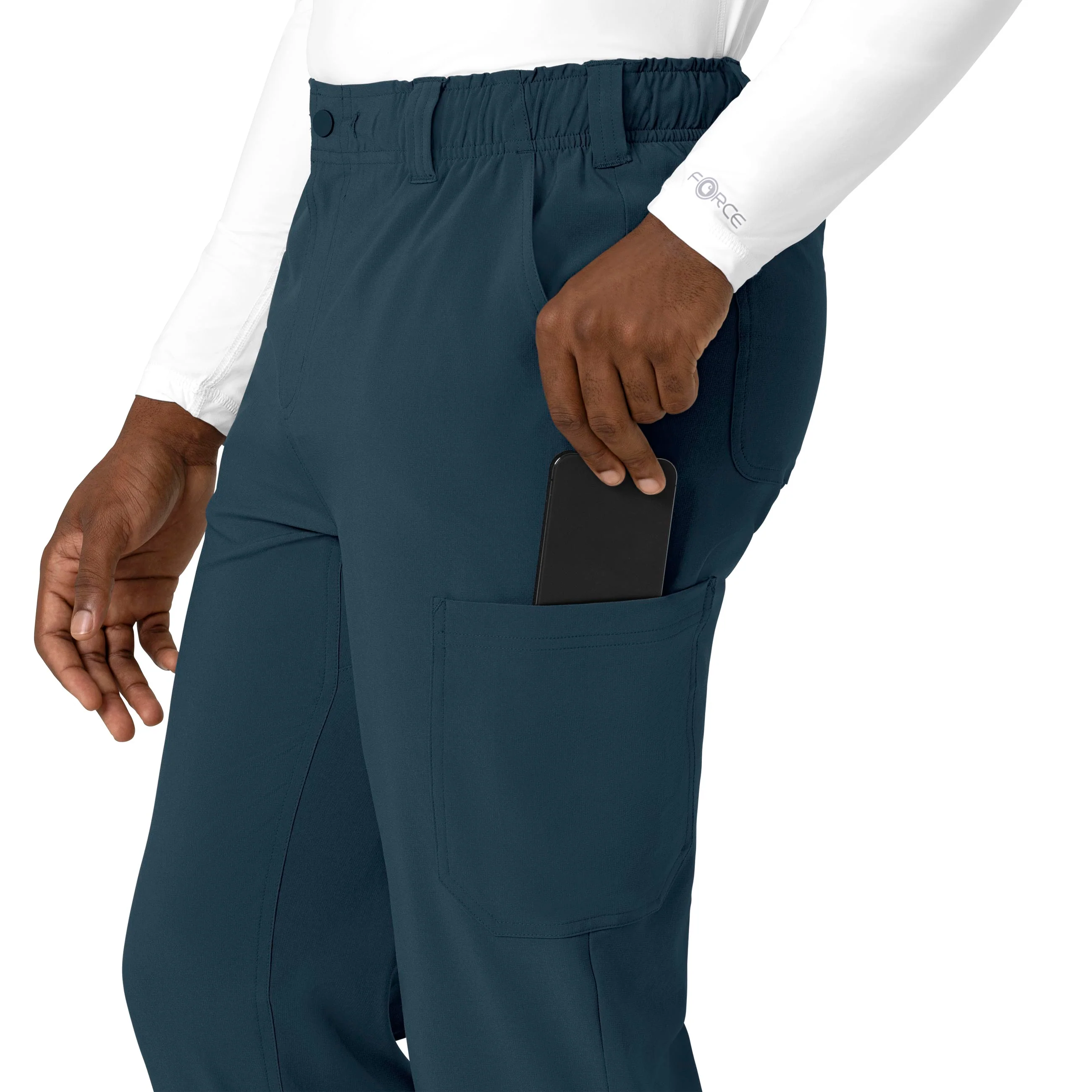 Carhartt Force Cross-Flex Men's Straight Leg Scrub Pant - Deep Navy - Image 7