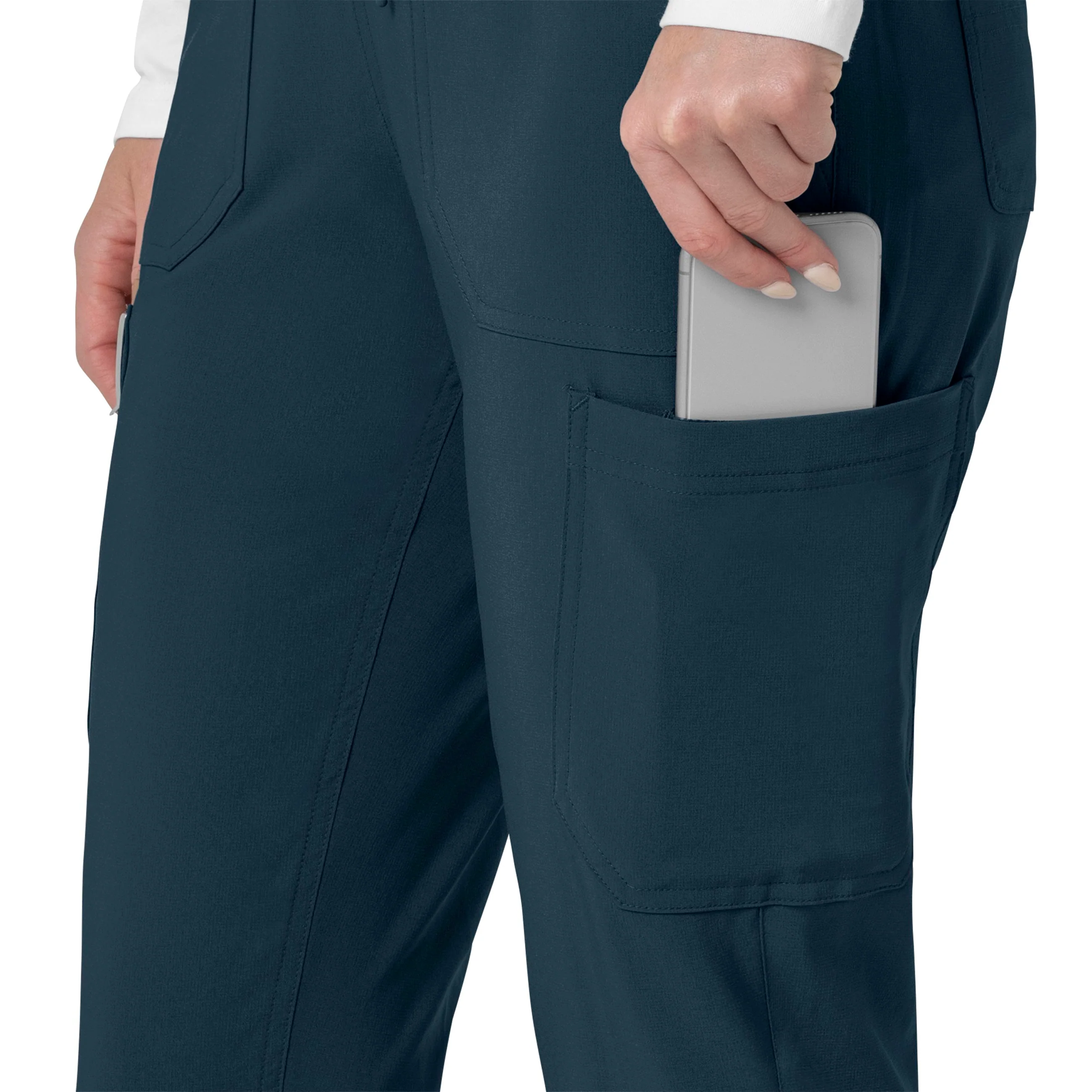 Carhartt Force Cross-Flex Women's Cargo Jogger Scrub Pant - Deep Navy - Image 9