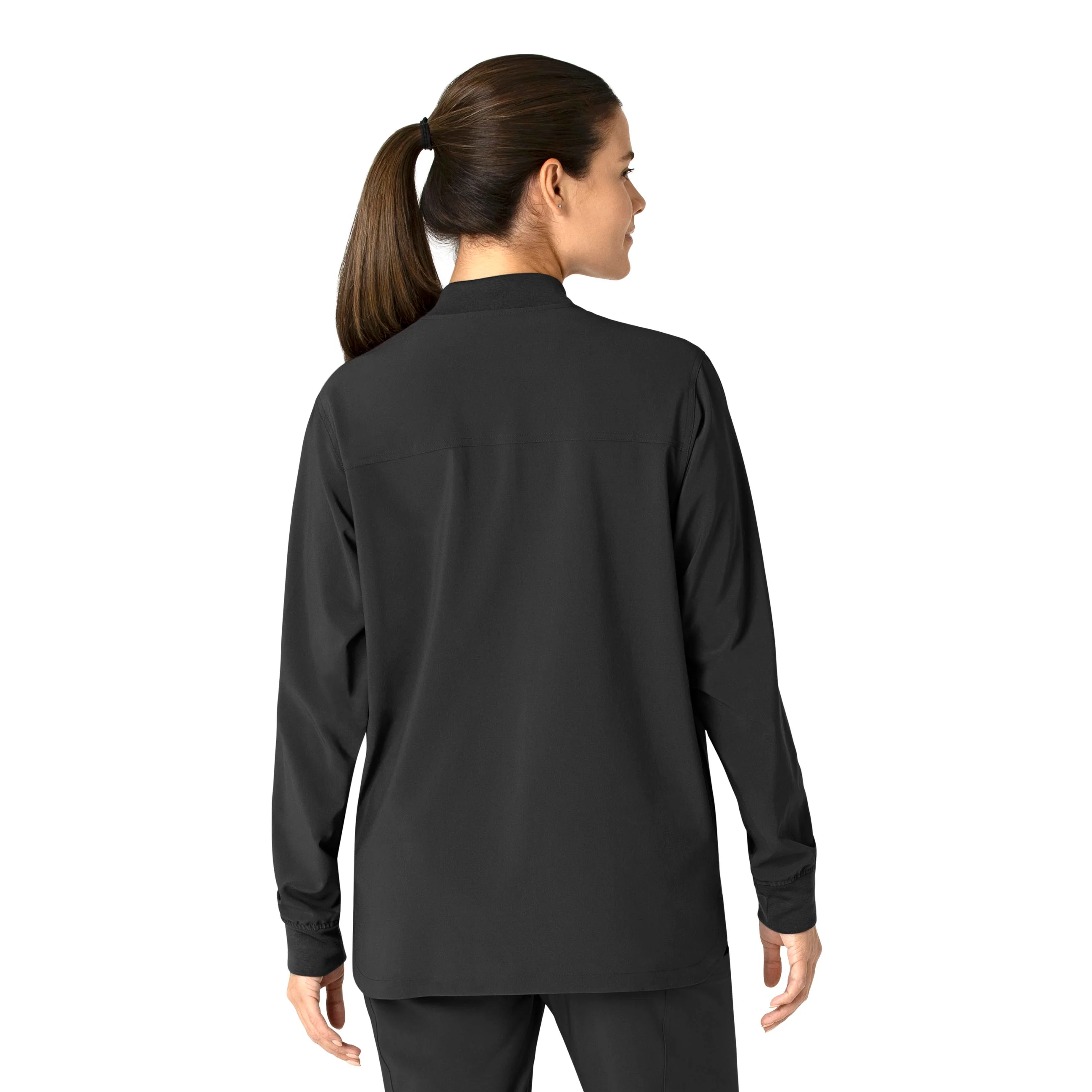 Carhartt Force Cross-Flex Women's Shirt Jacket - Black - Image 2