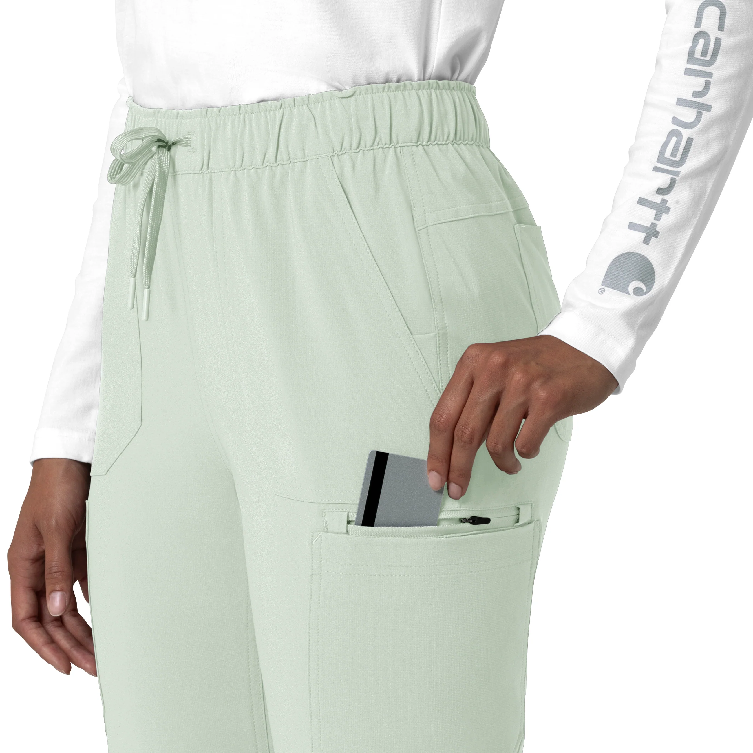 Carhartt Force Cross-Flex Women's Straight Leg Cargo Scrub Pant - Big Sky - Image 10