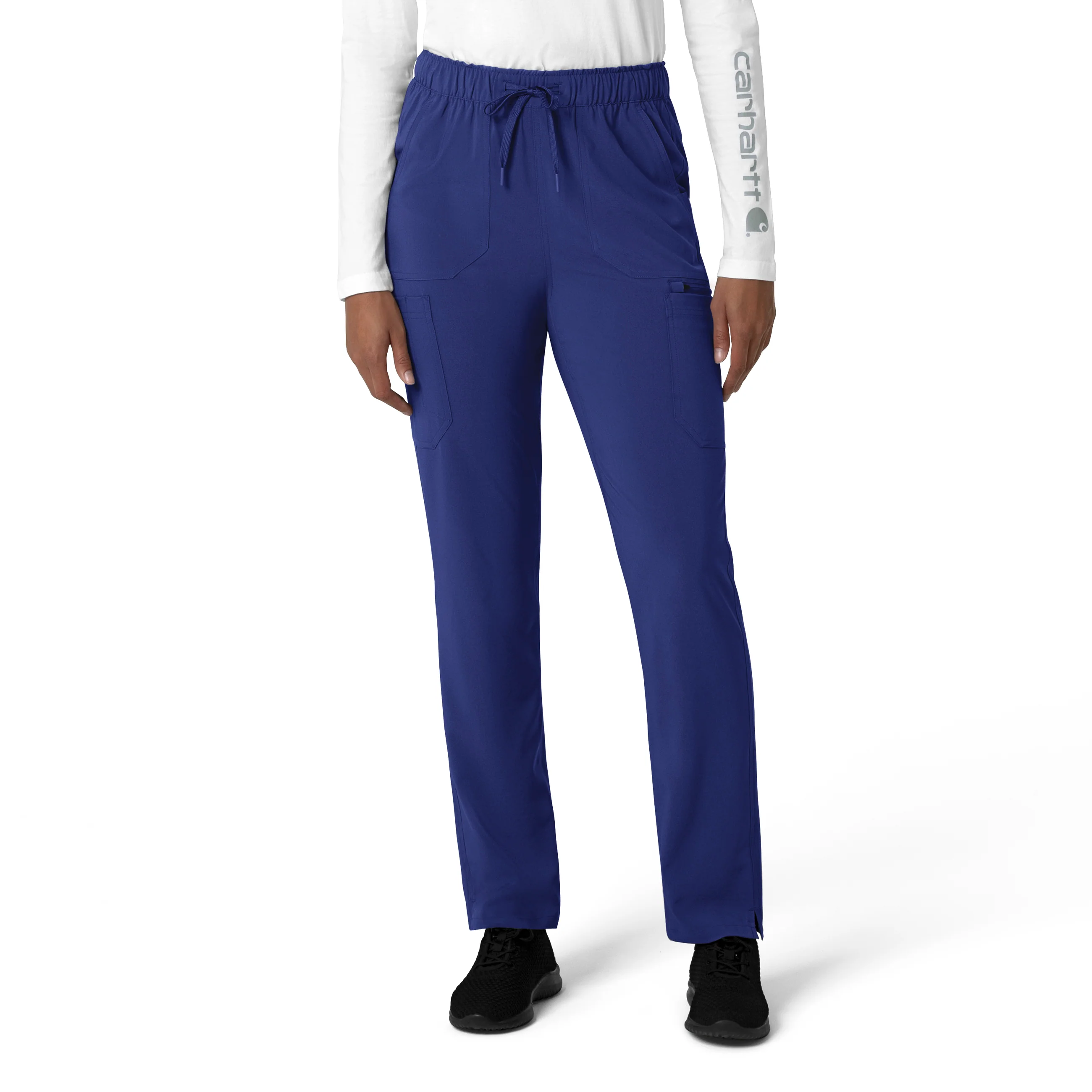 Carhartt Force Cross-Flex Women's Straight Leg Cargo Scrub Pant - Galaxy Blue