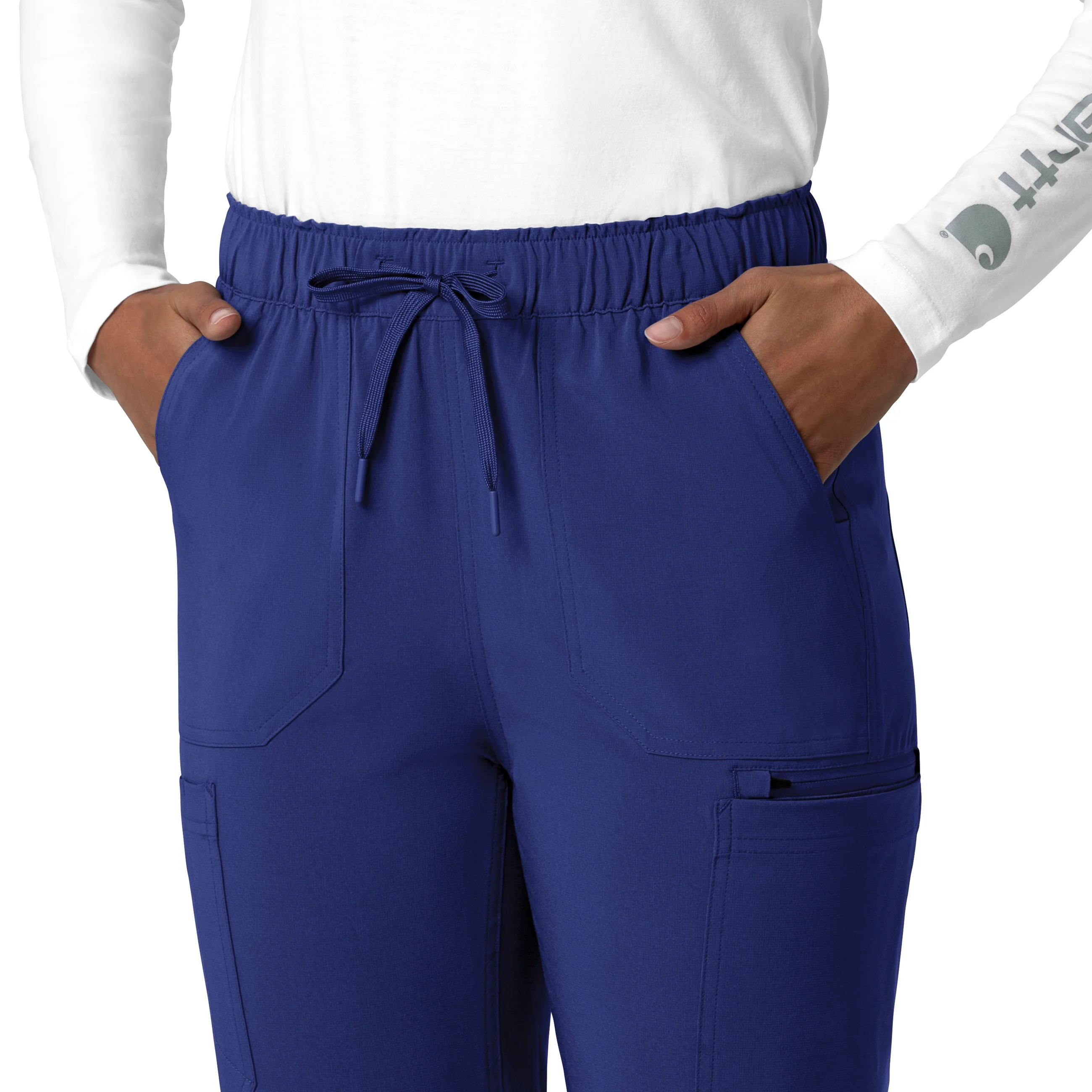 Carhartt Force Cross-Flex Women's Straight Leg Cargo Scrub Pant - Galaxy Blue - Image 7