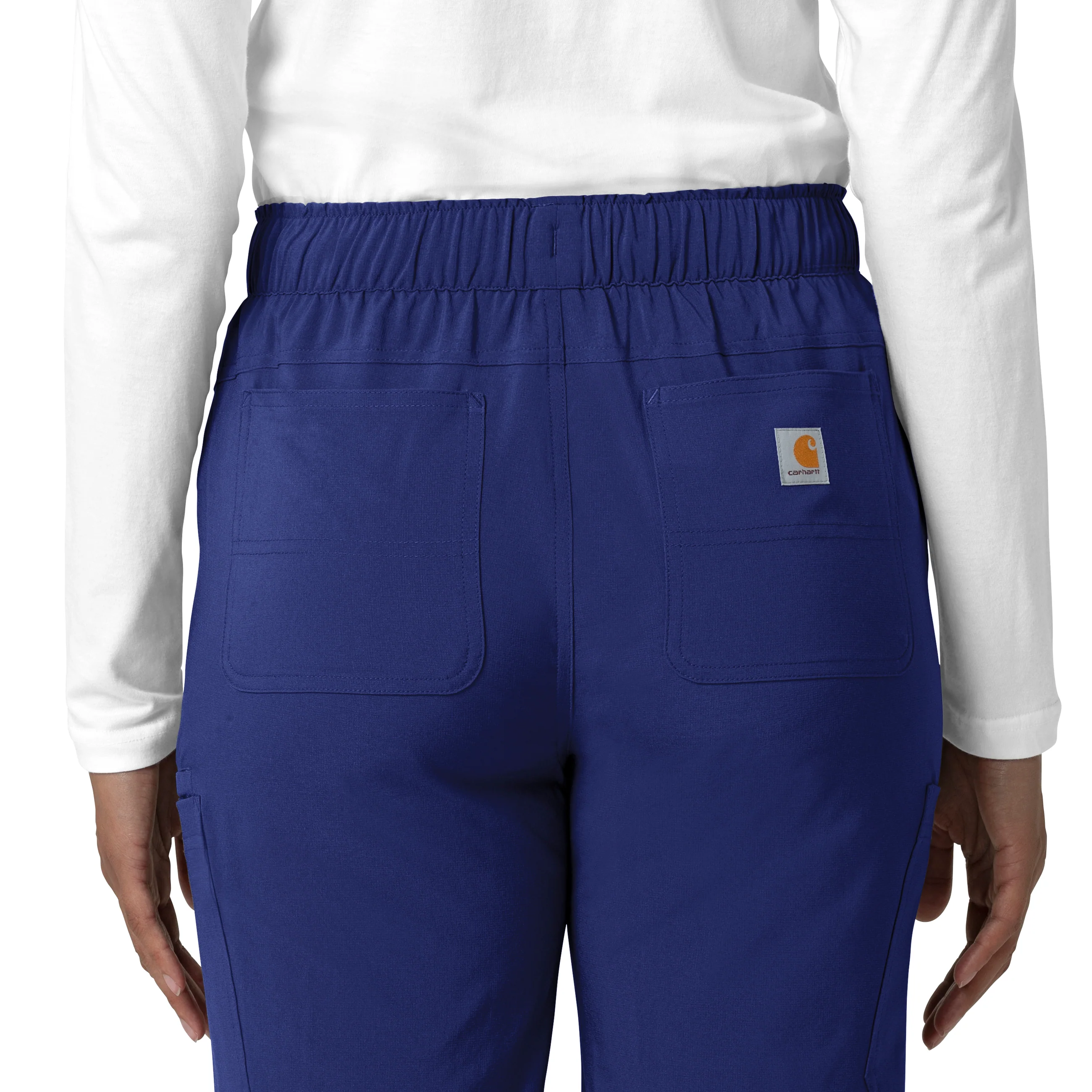 Carhartt Force Cross-Flex Women's Straight Leg Cargo Scrub Pant - Galaxy Blue - Image 8