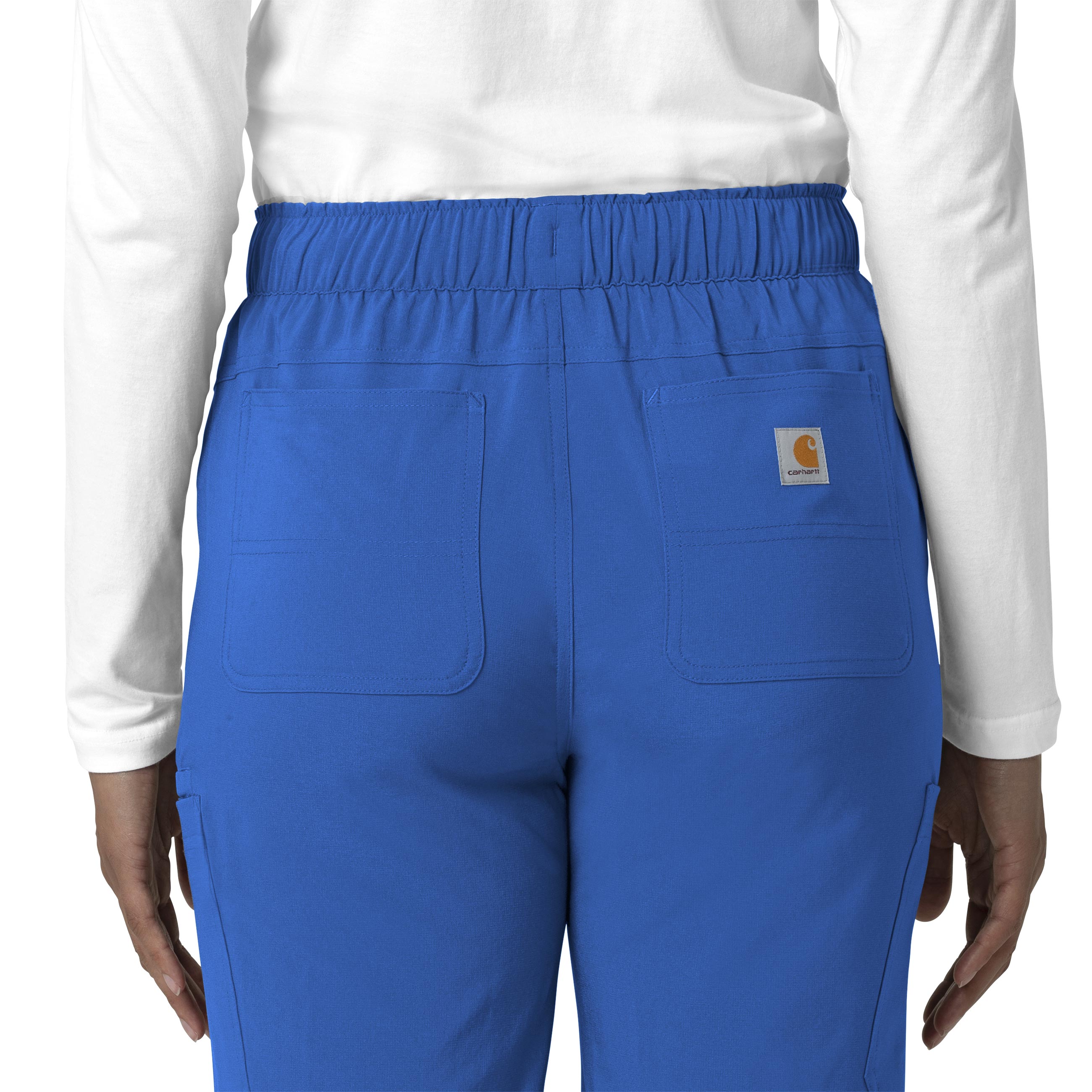 Carhartt Force Cross-Flex Women's Straight Leg Cargo Scrub Pant - Royal - Image 8