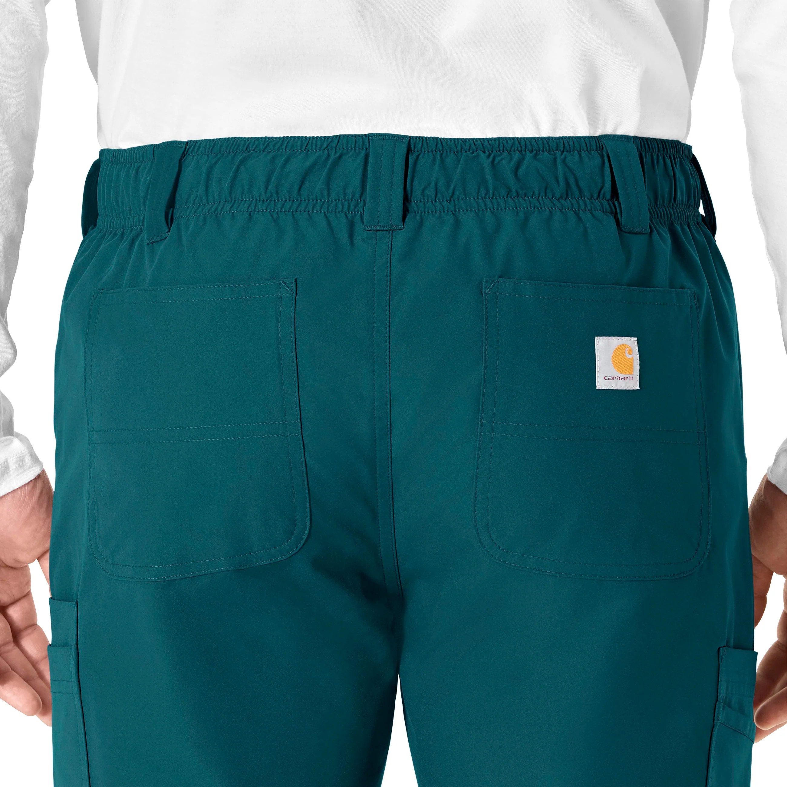 Carhartt Force Essentials Men's Straight Leg Cargo Scrub Pant - Caribbean Blue - Image 8