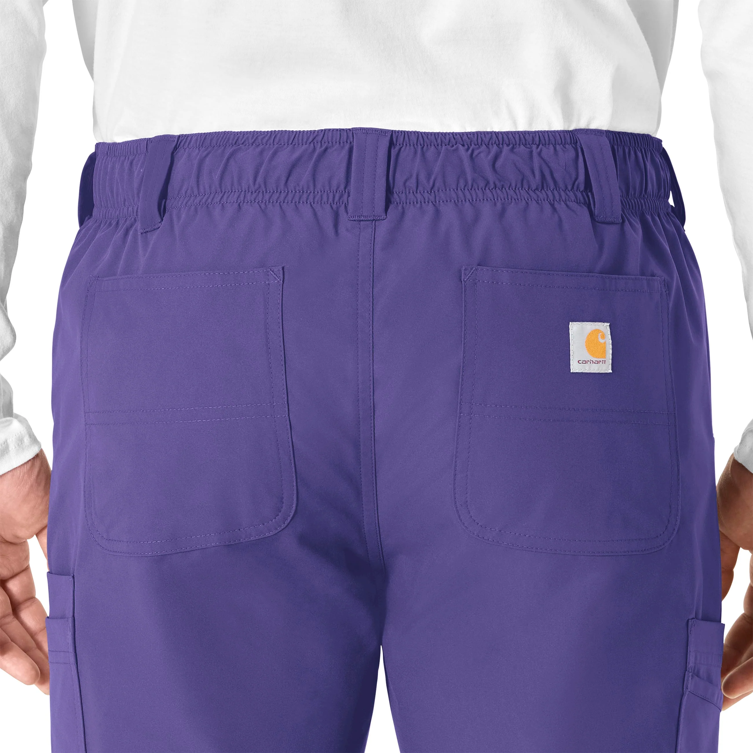 Carhartt Force Essentials Men's Straight Leg Cargo Scrub Pant - Grape - Image 8