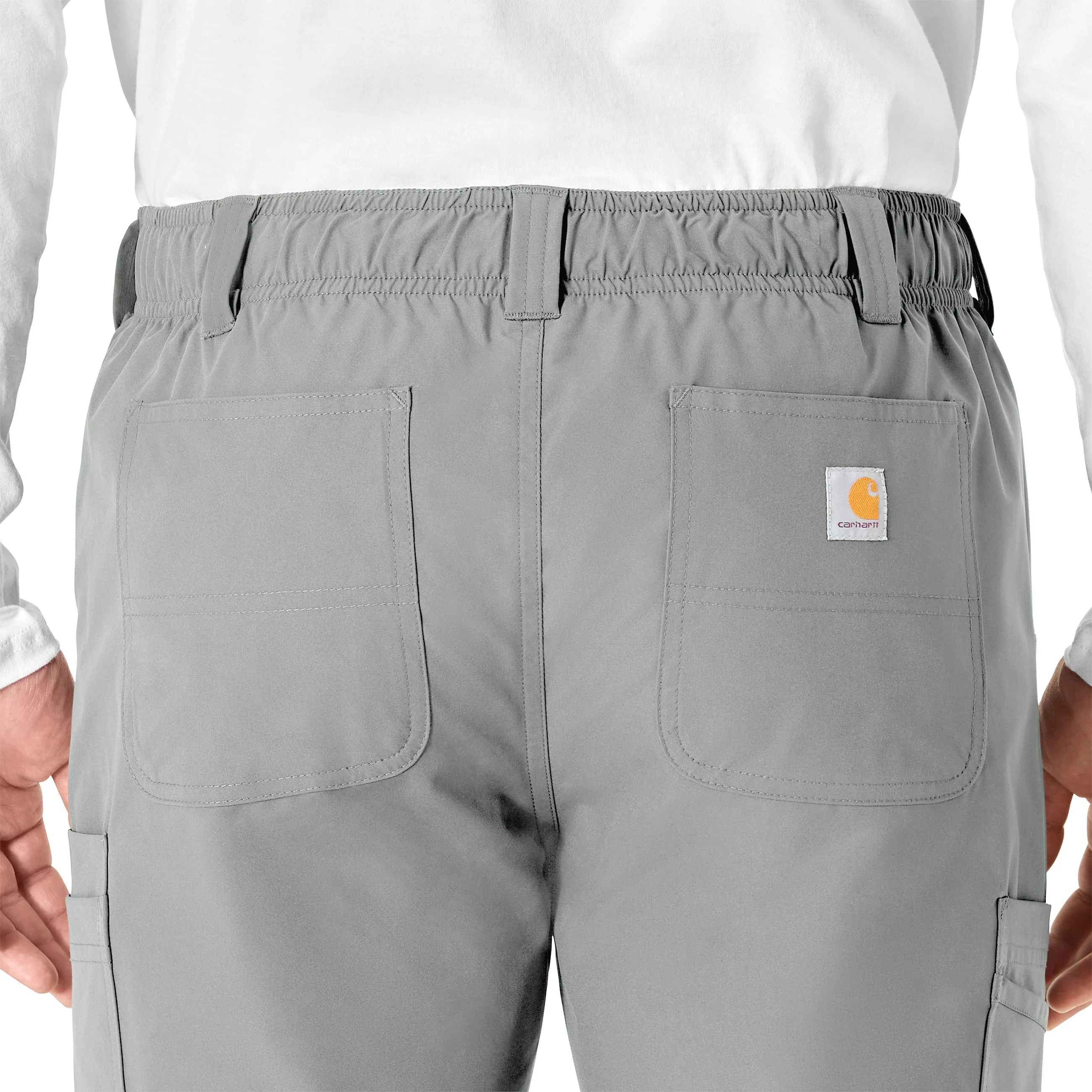 Carhartt Force Essentials Men's Straight Leg Cargo Scrub Pant - Grey - Image 8