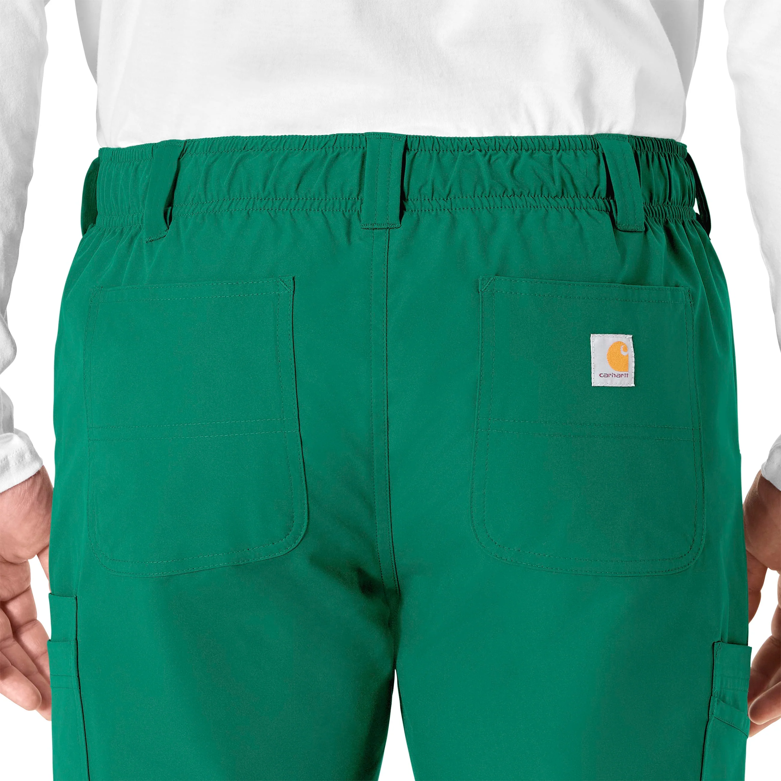 Carhartt Force Essentials Men's Straight Leg Cargo Scrub Pant - Hunter - Image 8