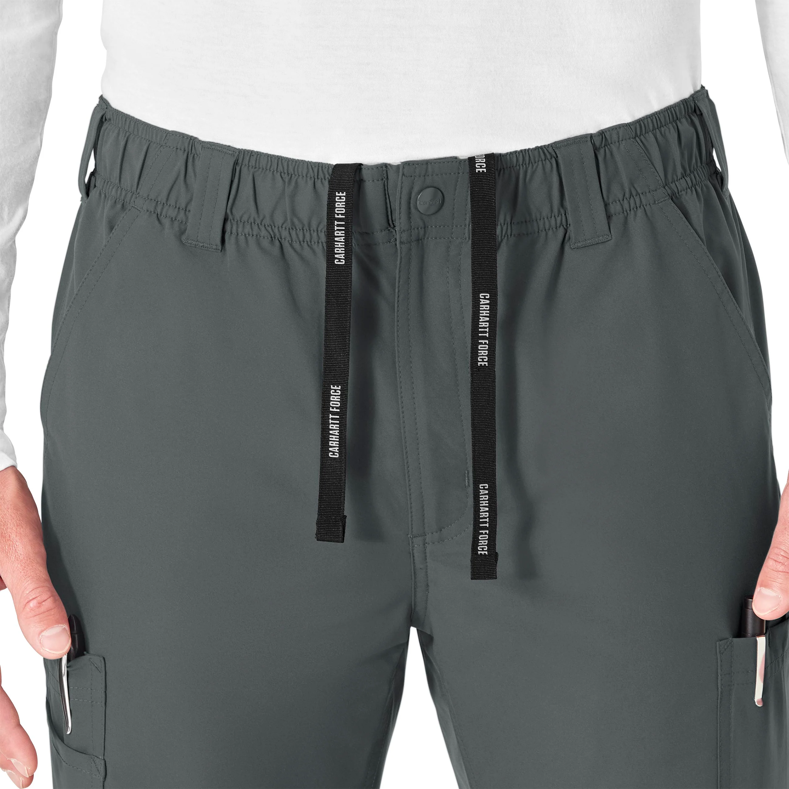 Carhartt Force Essentials Men's Straight Leg Cargo Scrub Pant - Pewter - Image 5
