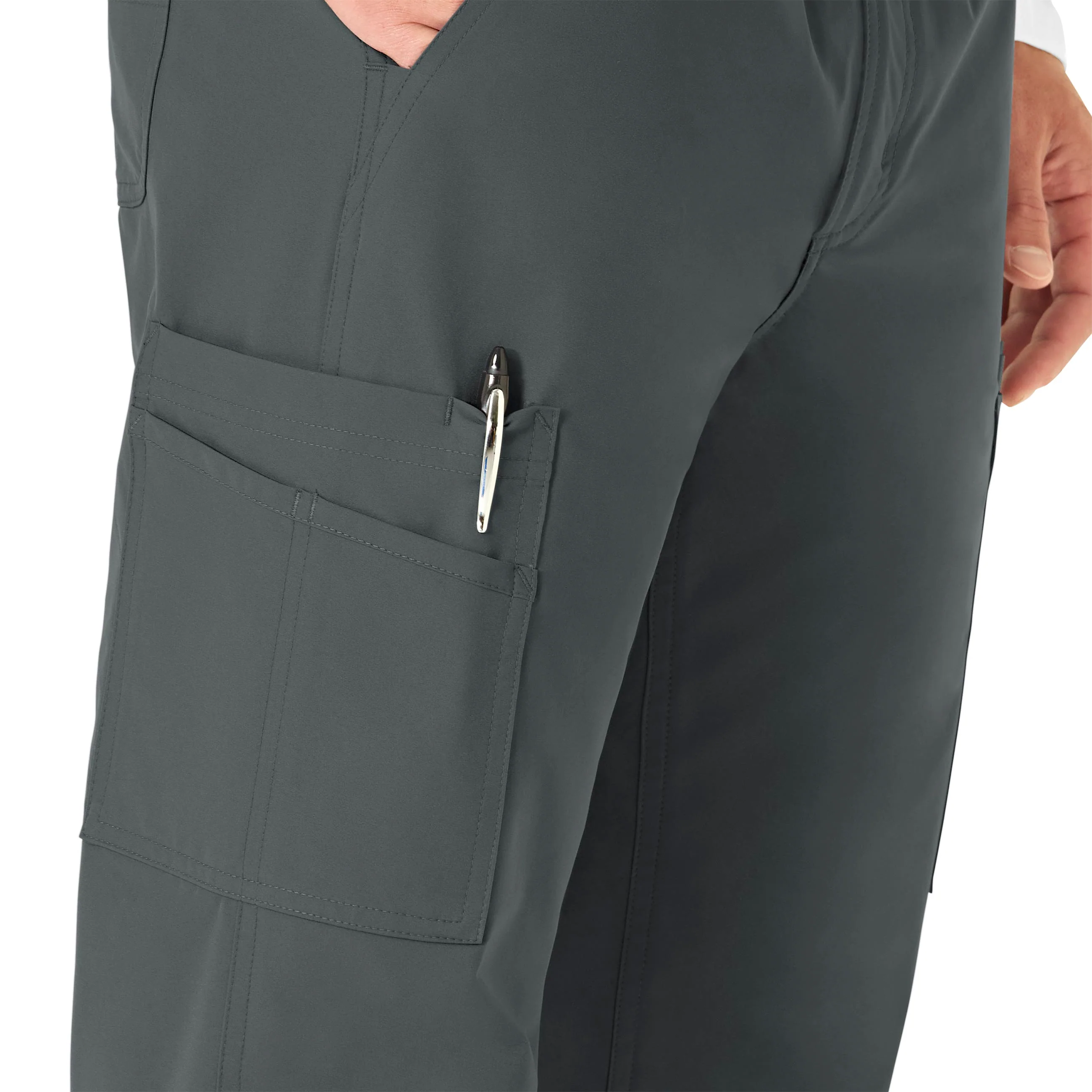 Carhartt Force Essentials Men's Straight Leg Cargo Scrub Pant - Pewter - Image 7