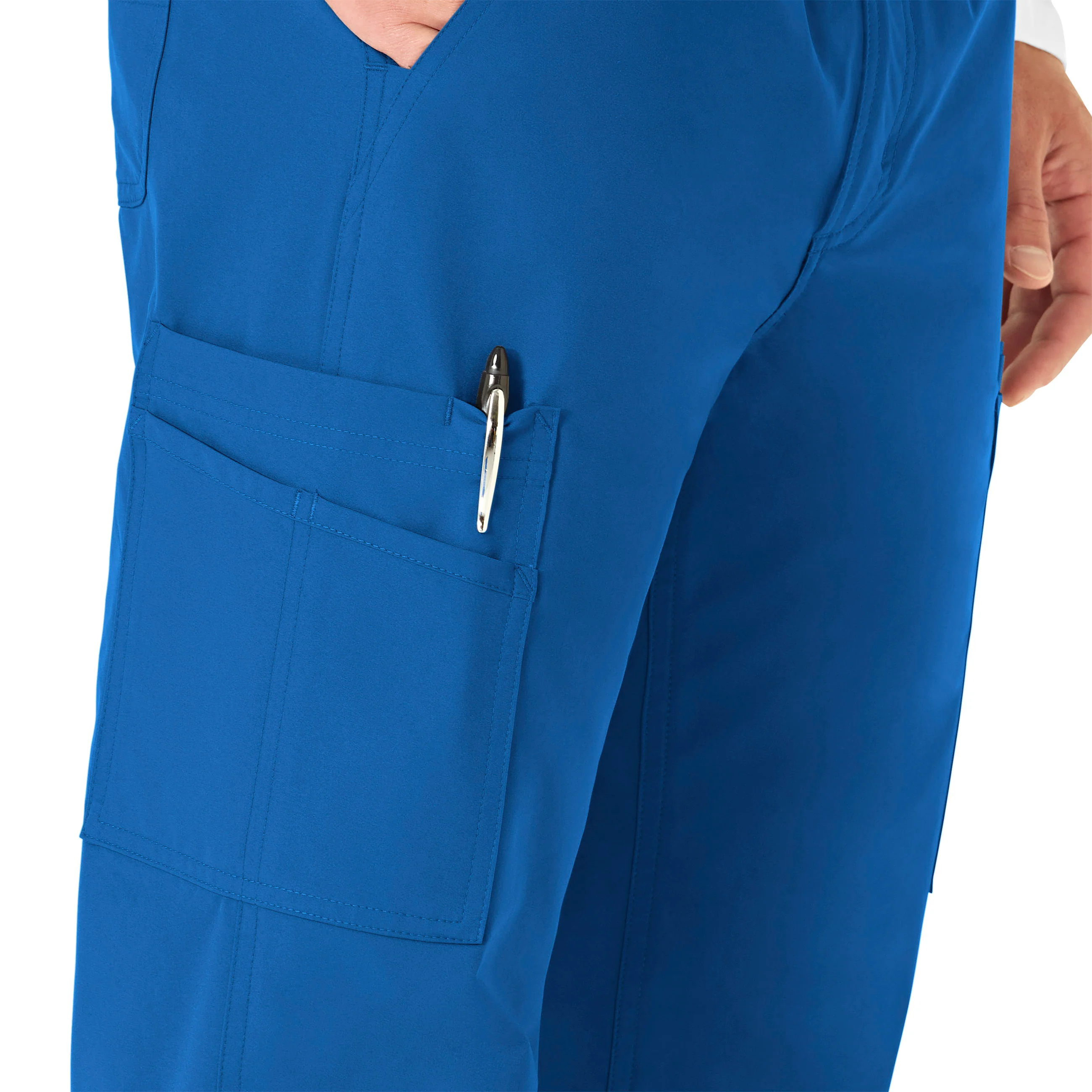 Carhartt Force Essentials Men's Straight Leg Cargo Scrub Pant - Royal - Image 7