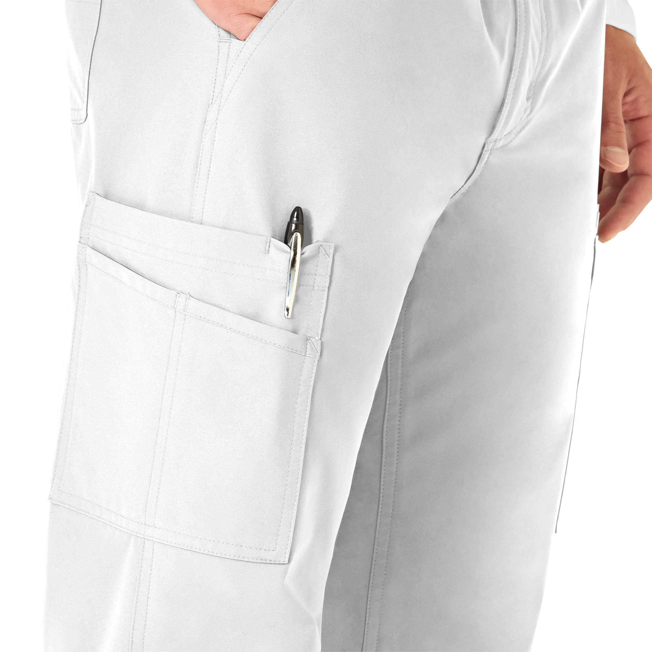 Carhartt Force Essentials Men's Straight Leg Cargo Scrub Pant - White - Image 7