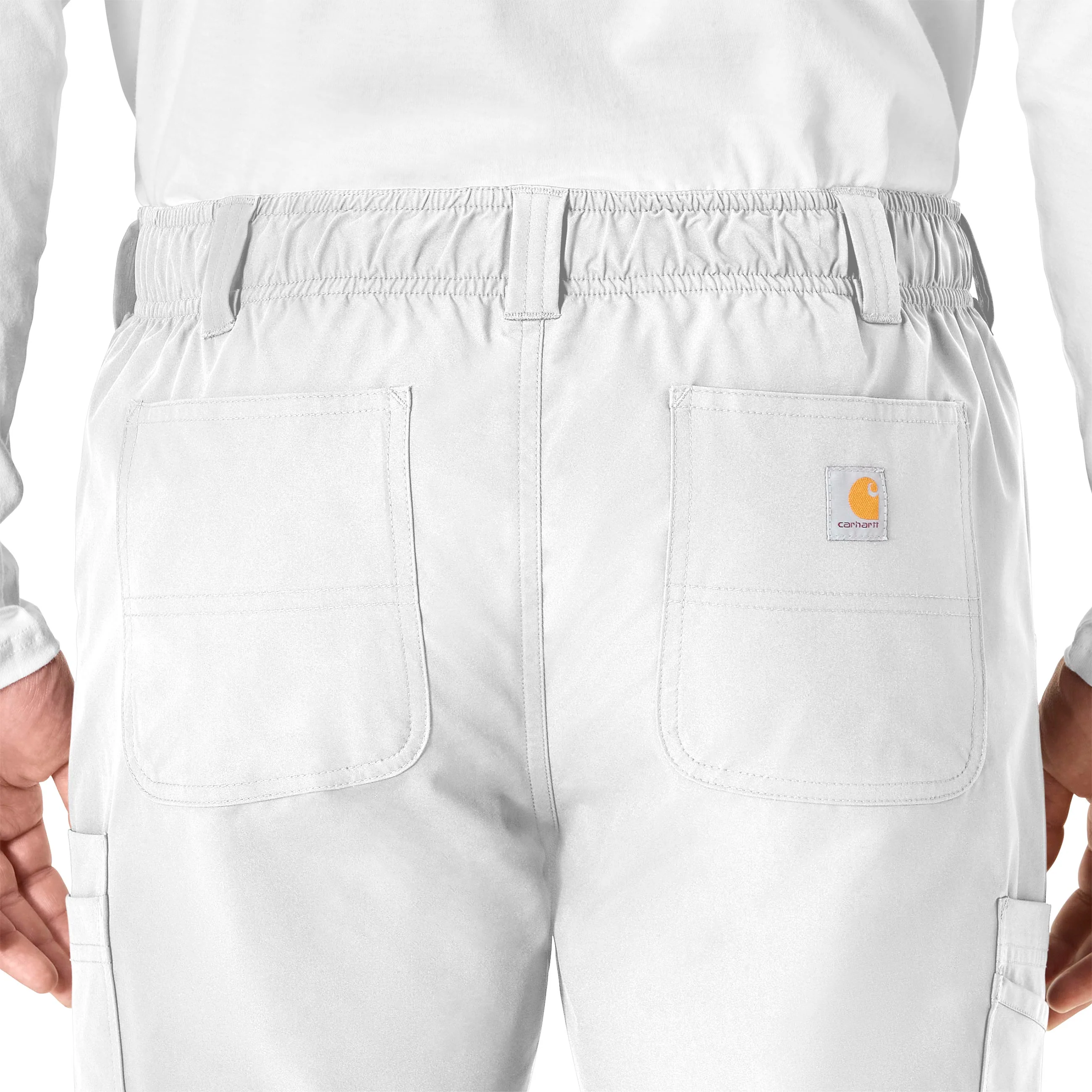 Carhartt Force Essentials Men's Straight Leg Cargo Scrub Pant - White - Image 8