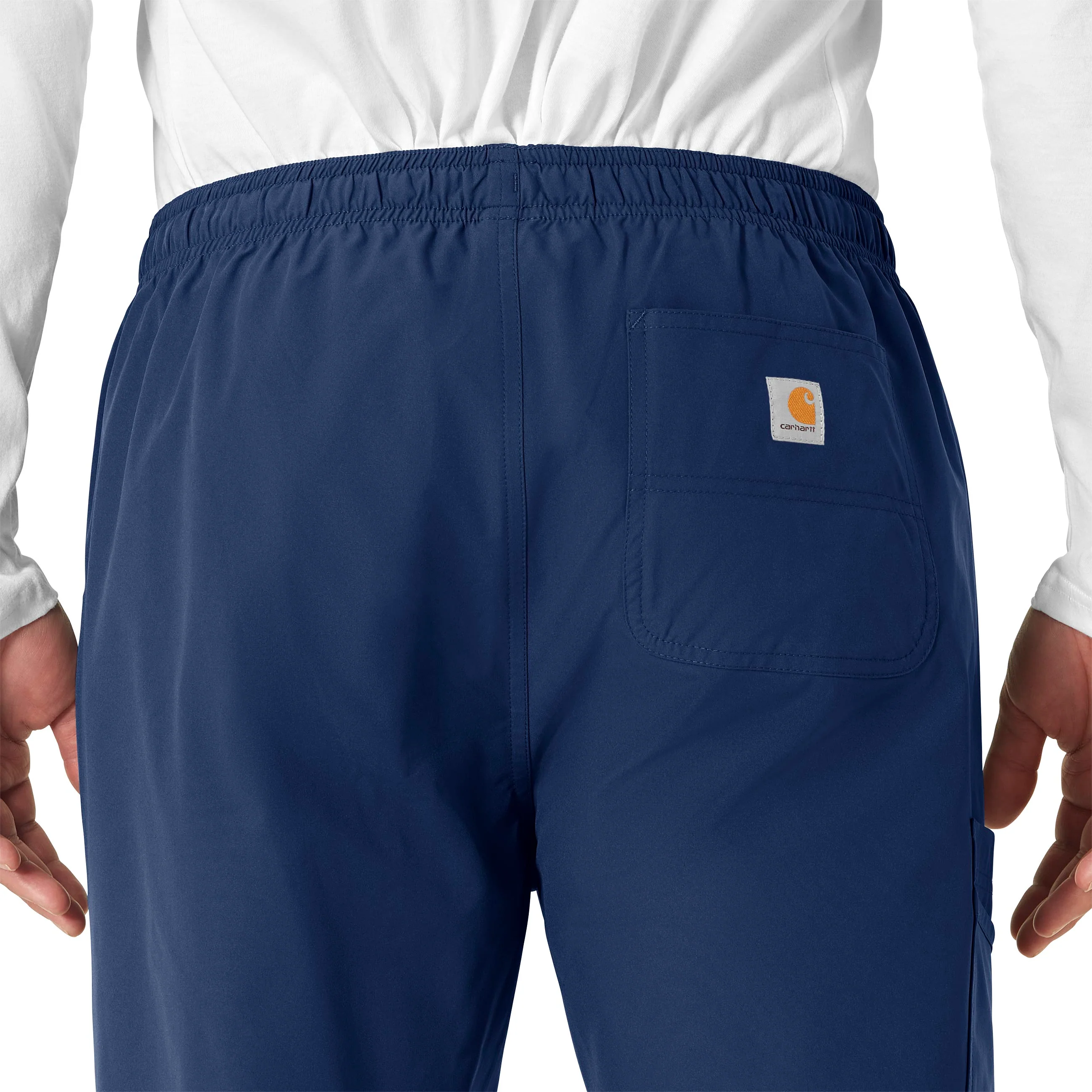 Carhartt Force Essentials Unisex Elastic Waist Cargo Scrub Pant - Navy - Image 6