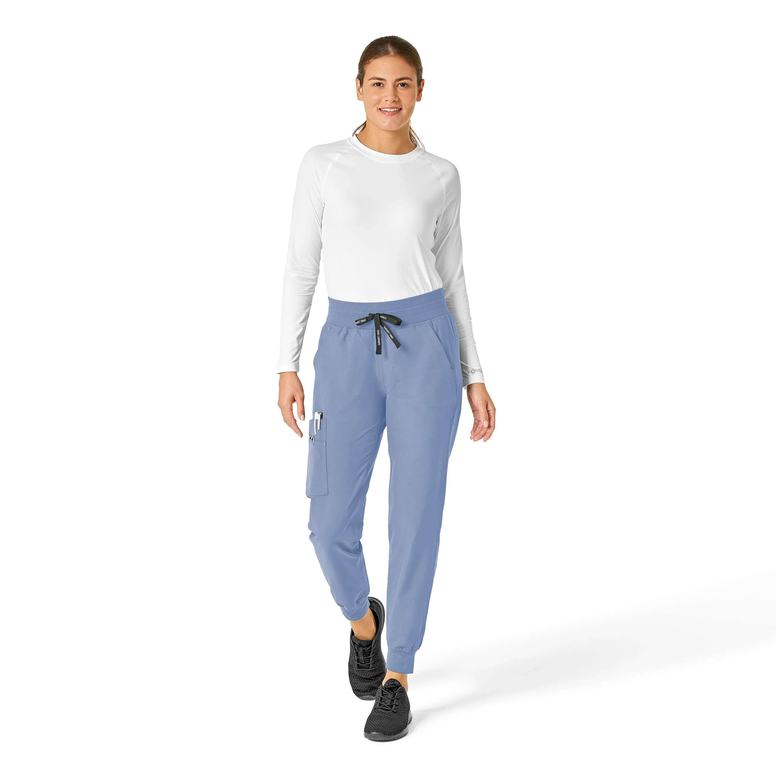 Carhartt Force Essentials Women's Jogger Scrub Pant - Ceil Blue - Image 3