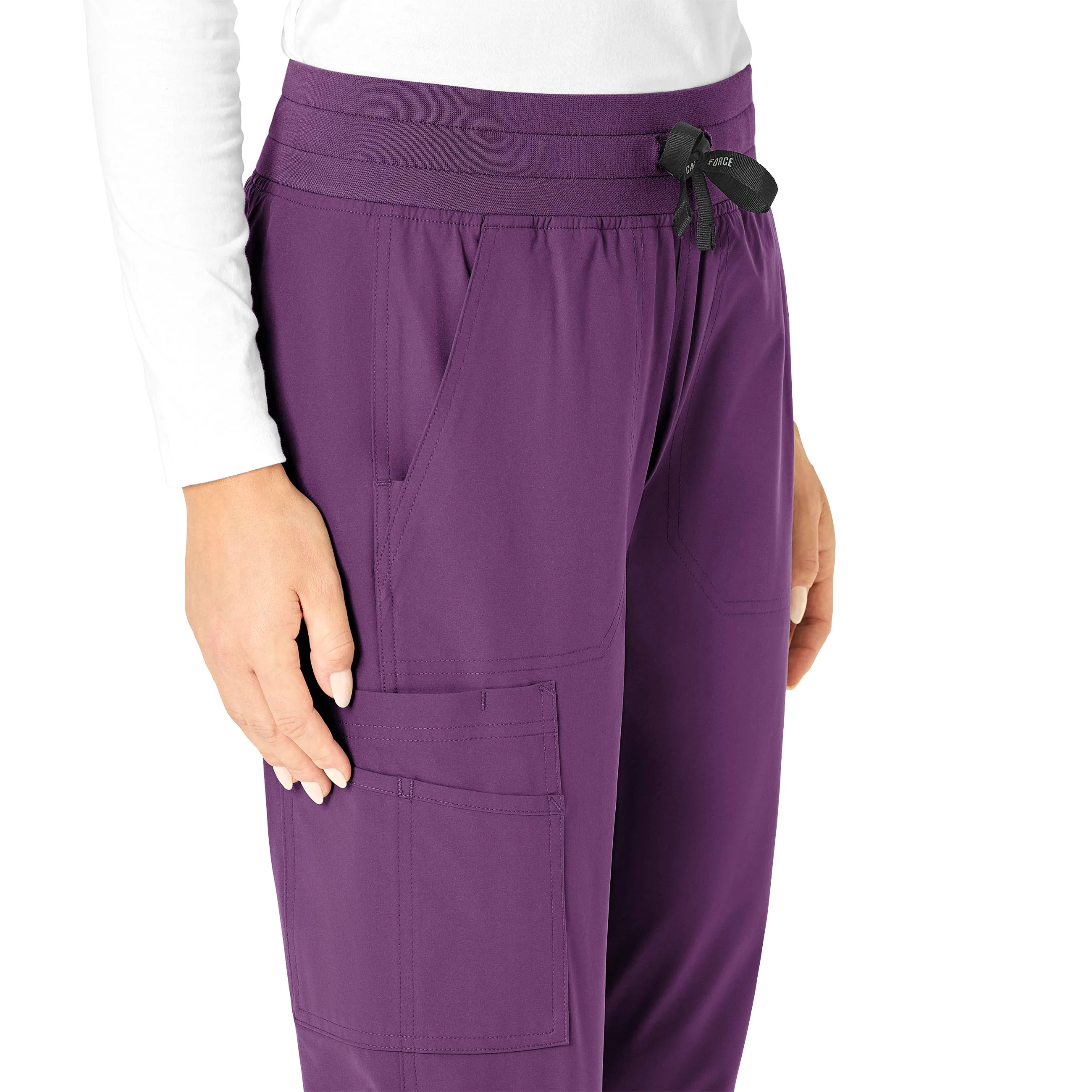 Carhartt Force Essentials Women's Jogger Scrub Pant - Eggplant - Image 8