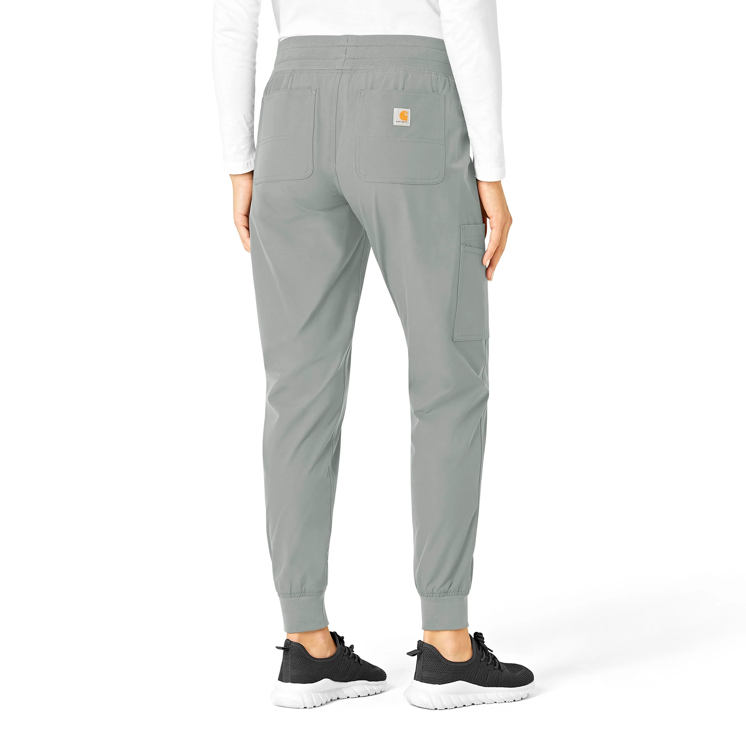 Carhartt Force Essentials Women's Jogger Scrub Pant - Grey - Image 2