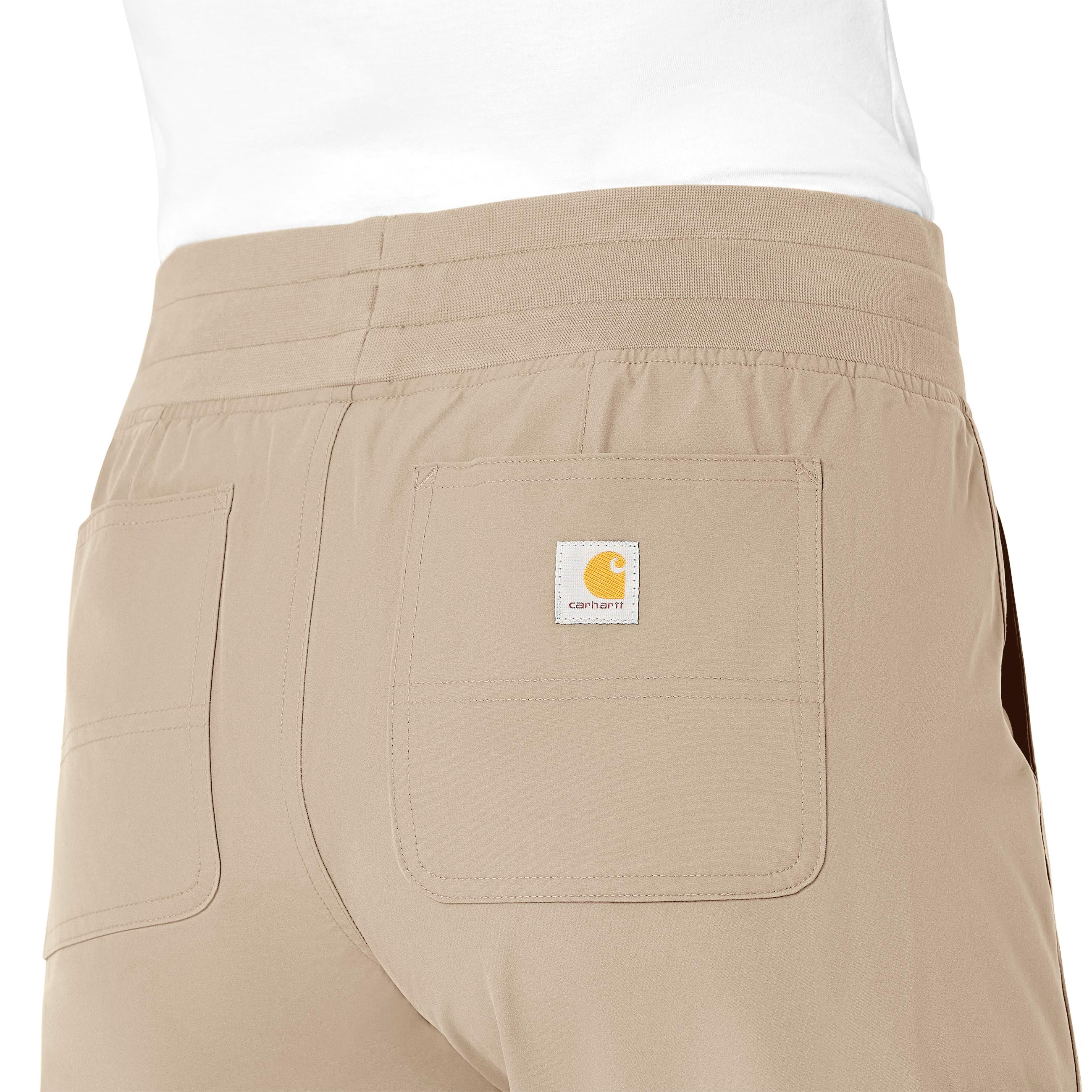 Carhartt Force Essentials Women's Jogger Scrub Pant - Khaki - Image 6