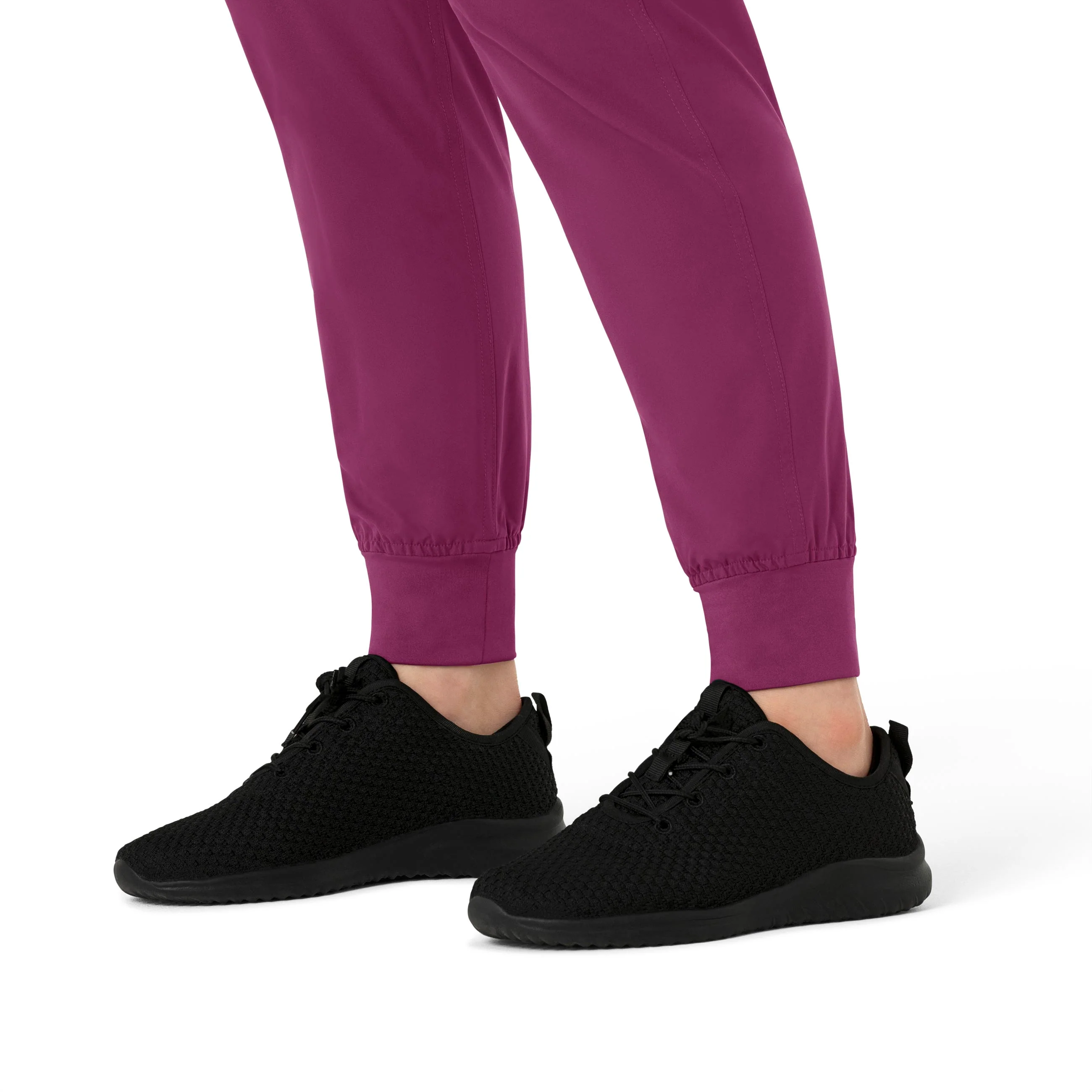 Carhartt Force Essentials Women's Maternity Jogger Scrub Pant - Wine - Image 9