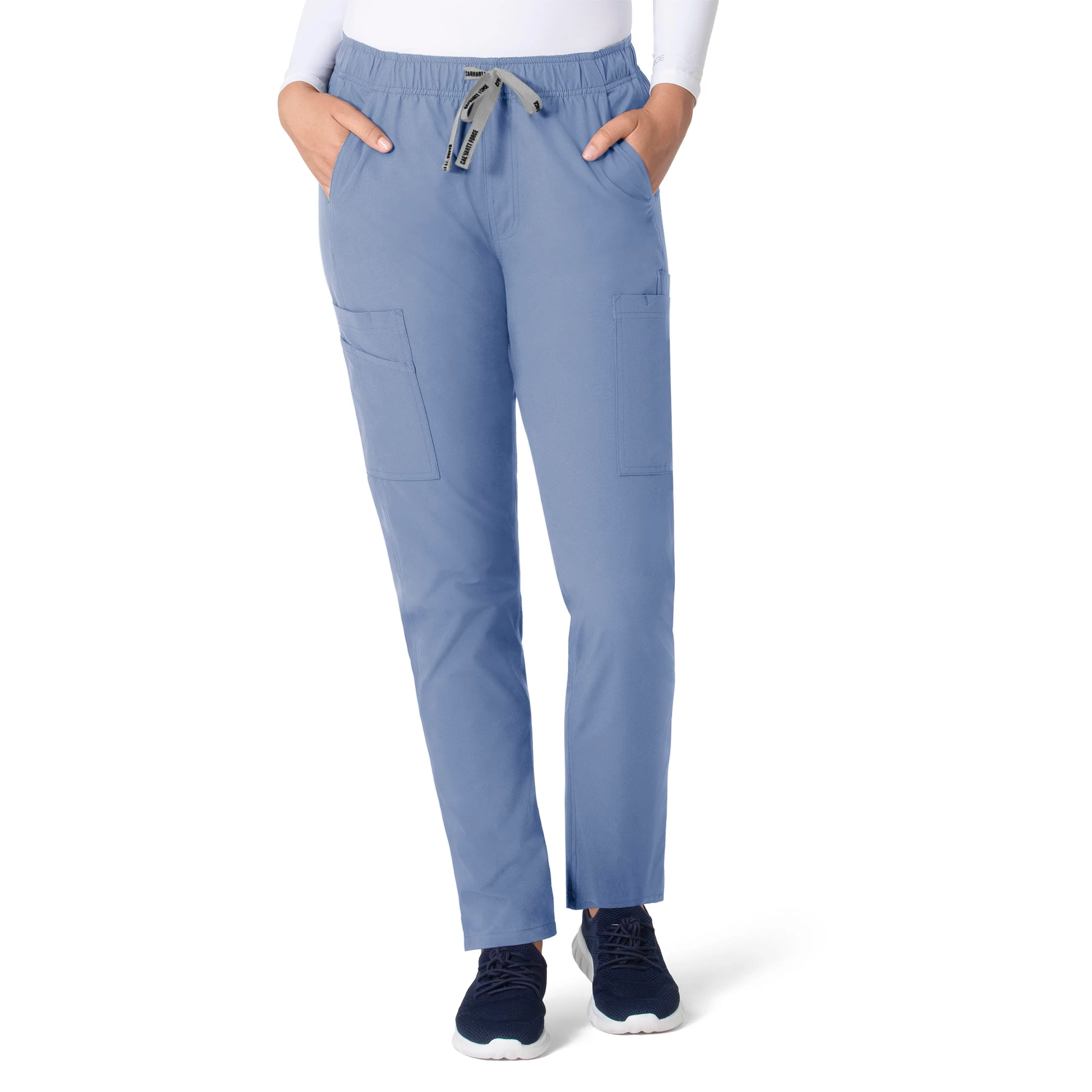 Carhartt Force Essentials Women's Straight Leg Scrub Pant - Ceil Blue