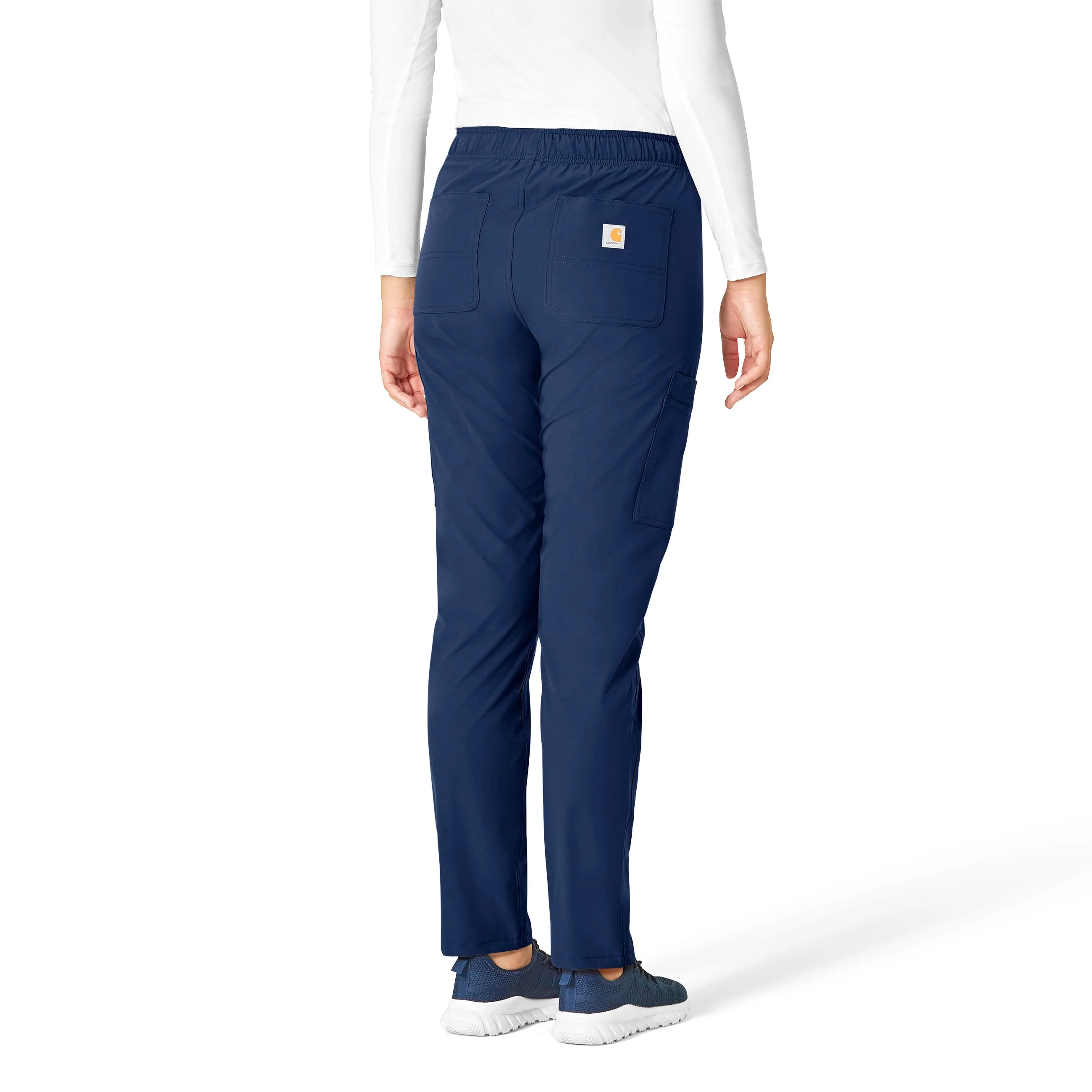 Carhartt Force Essentials Women's Straight Leg Scrub Pant - Navy - Image 2