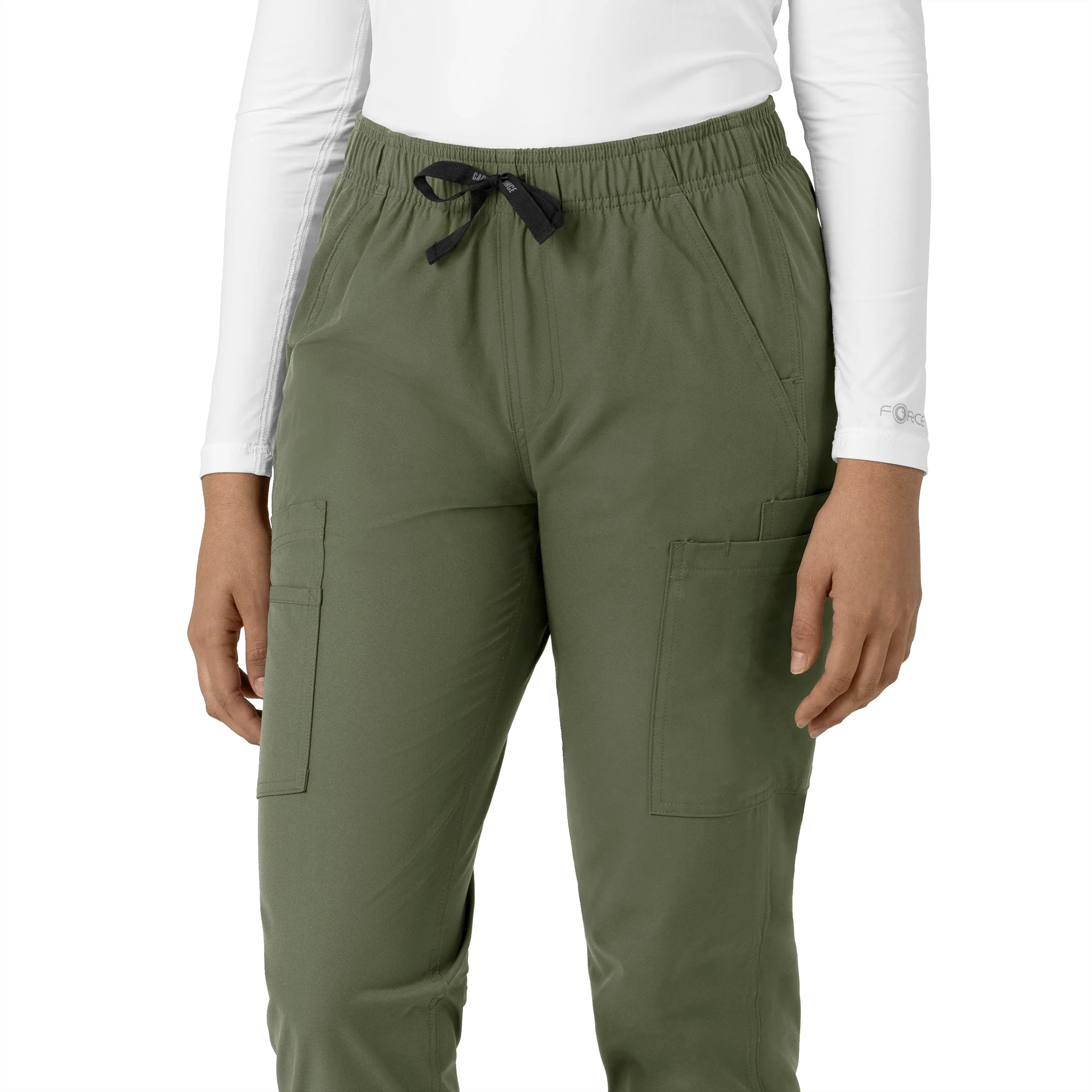 Carhartt Force Essentials Women's Straight Leg Scrub Pant - Olive - Image 8