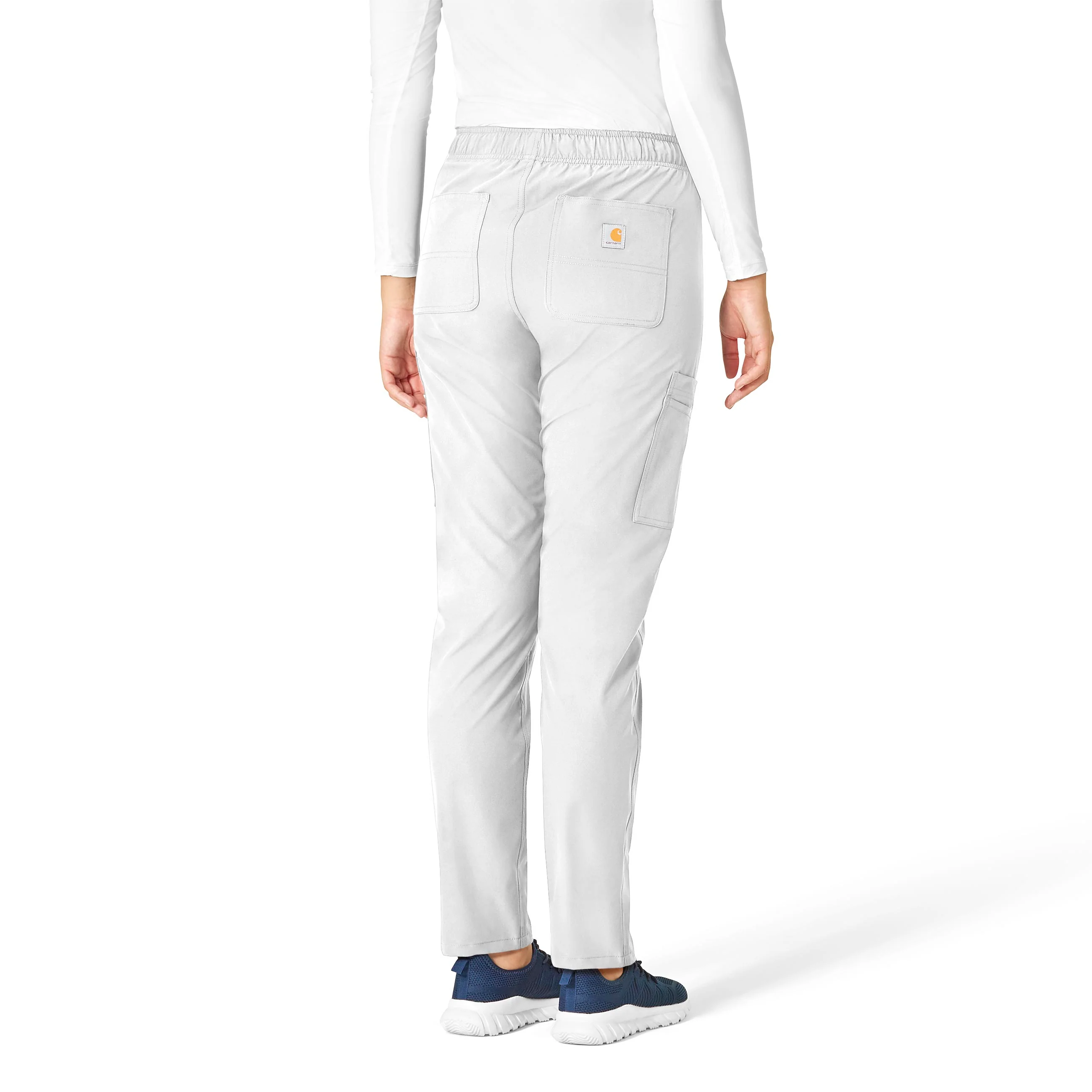 Carhartt Force Essentials Women's Straight Leg Scrub Pant - White - Image 2