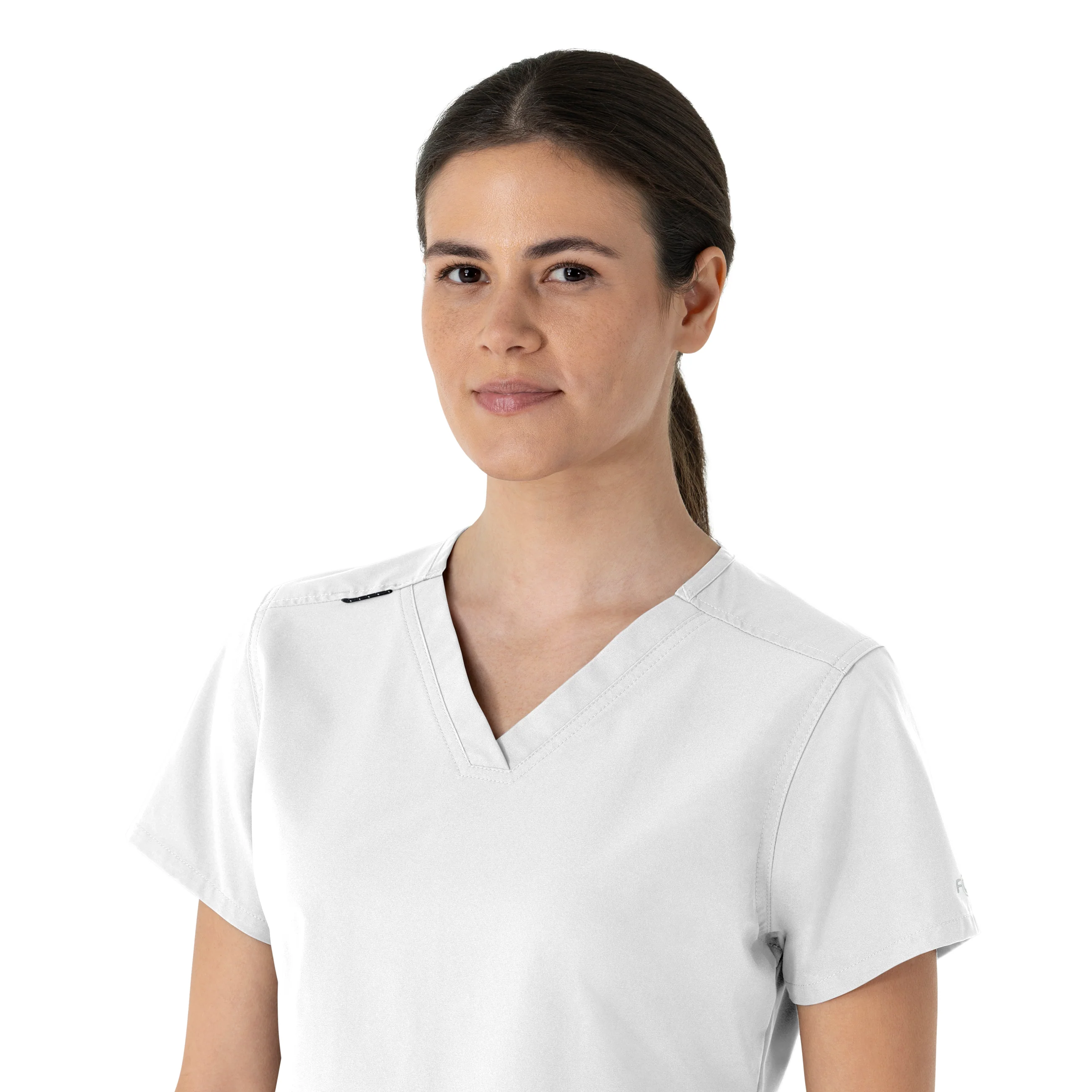 Carhartt Force Essentials Women's V-Neck Scrub Top - White - Image 8